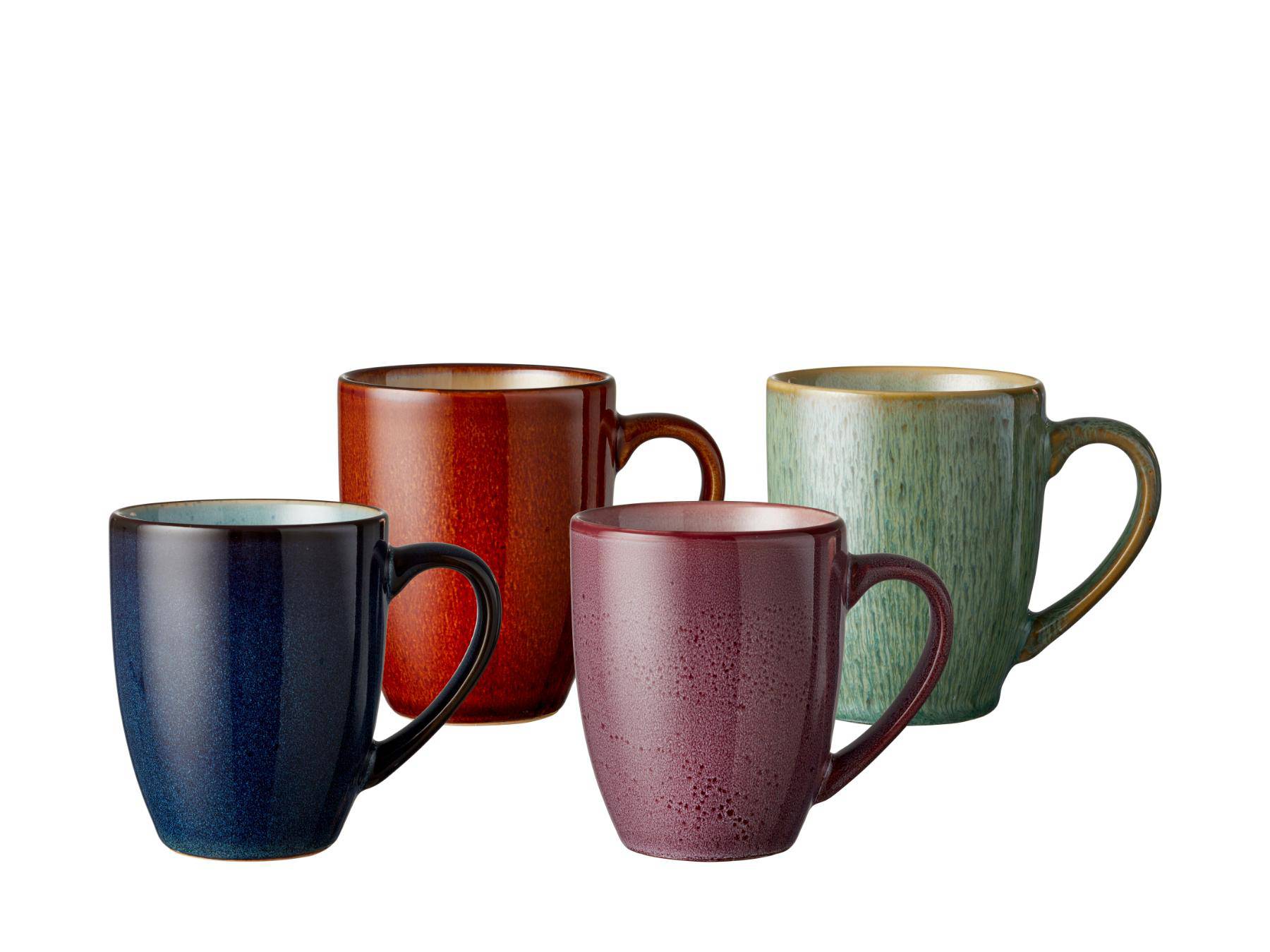 Bitz (koffie / thee) mok verschillende kleuren 300 ml - set van 4 stuks - Accessoire Loods