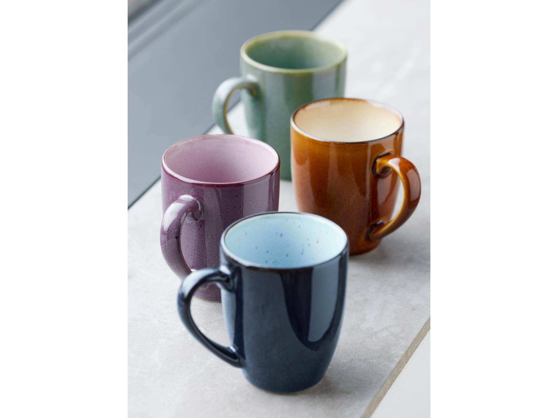 Bitz (koffie / thee) mok verschillende kleuren 300 ml - set van 4 stuks - Accessoire Loods