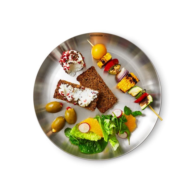 Black+Blum Stainless Steel Plate - RVS borden set van 4 - Black+Blum - Accessoire Loods