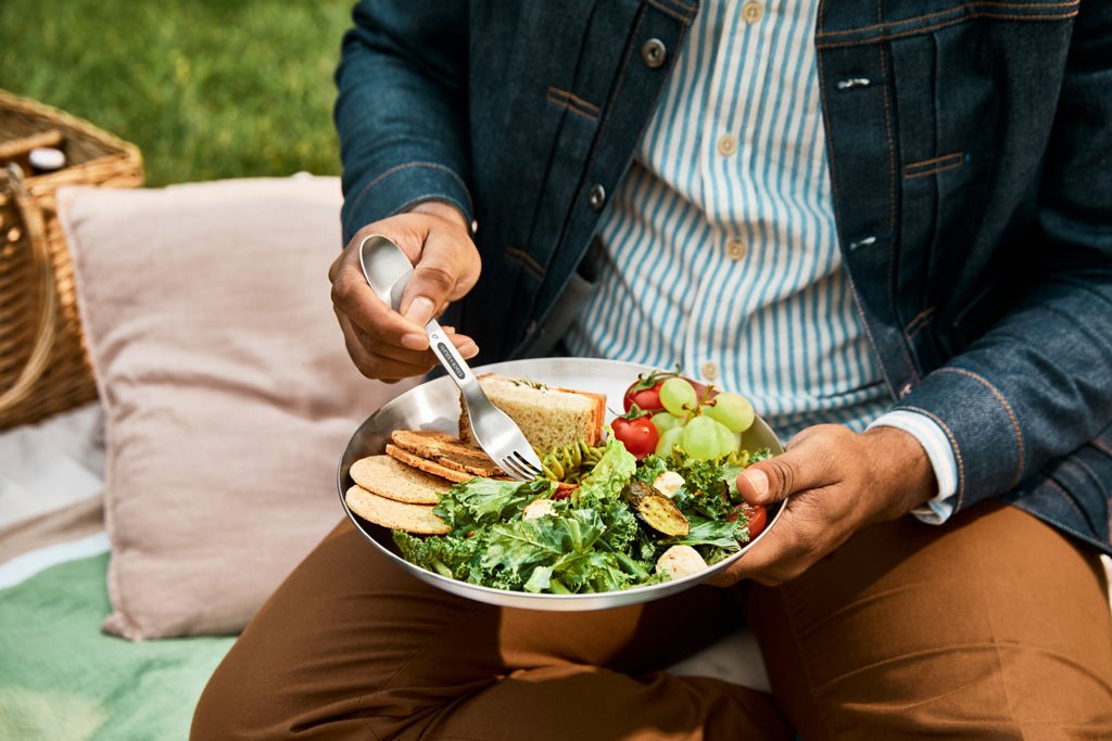 Black+Blum Stainless Steel Plate - RVS borden set van 4 - Black+Blum - Accessoire Loods