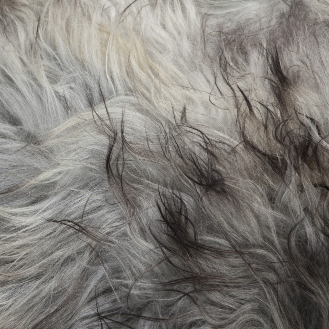 4x Schapenvacht IJslands | Natural grijs | 140 x 210cm - Dyreskinn - Accessoire Loods