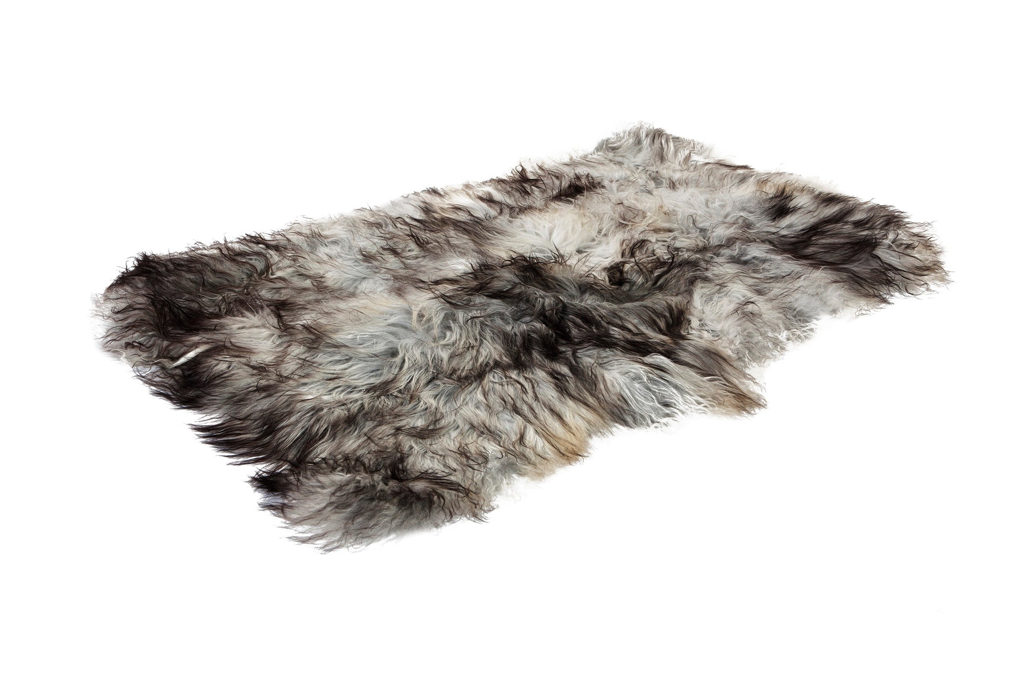 4x Schapenvacht IJslands | Natural grijs | 140 x 210cm - Dyreskinn - Accessoire Loods
