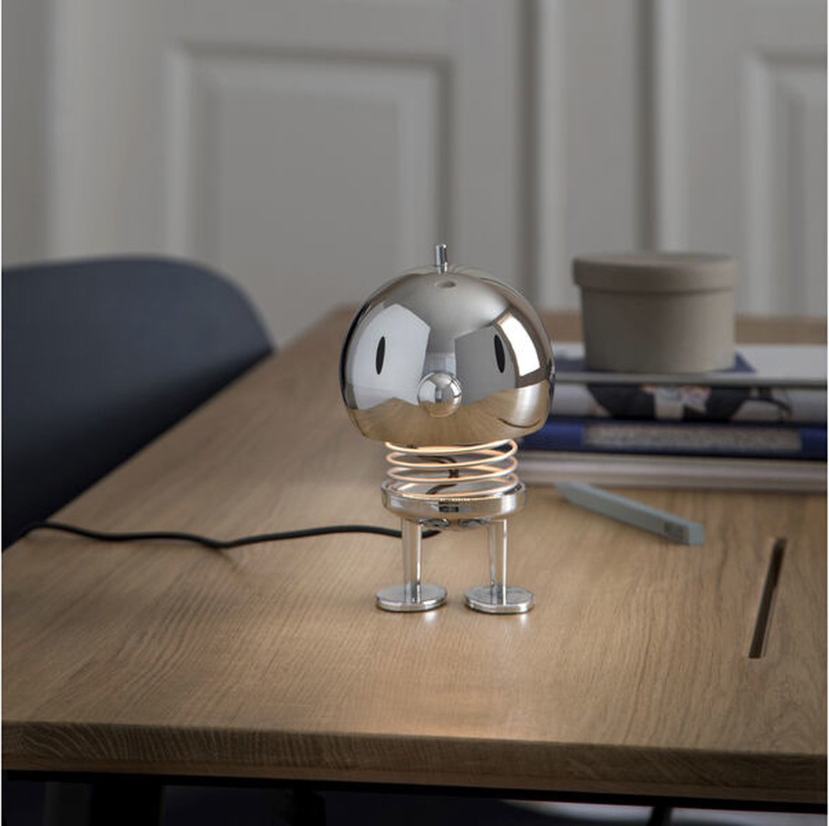 Hoptimist Lamp L Chroom - Hoptimist - Accessoire Loods