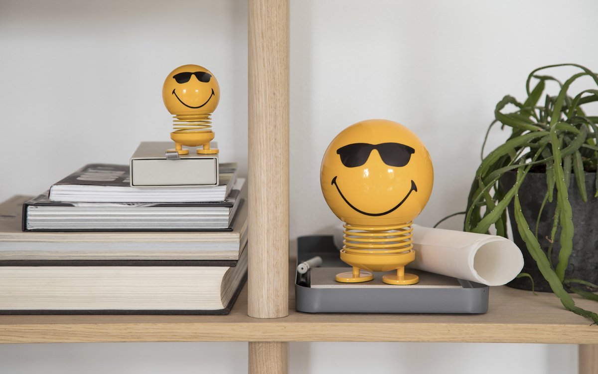 Hoptimist Smiley Cool L Geel - Hoptimist - Accessoire Loods