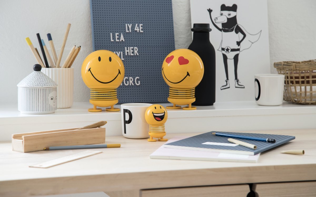 Hoptimist Smiley Love L Geel - Hoptimist - Accessoire Loods