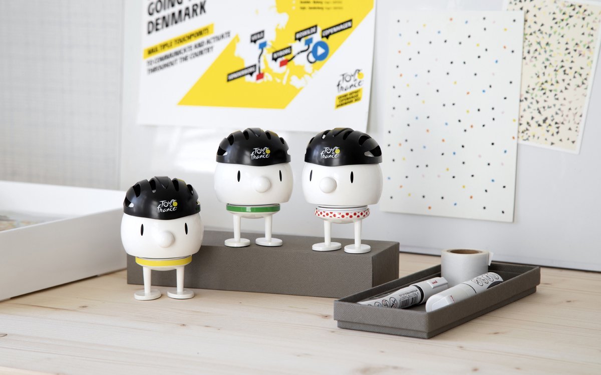 Hoptimist Tour de France Bumble M Wit/Geel - Hoptimist - Accessoire Loods