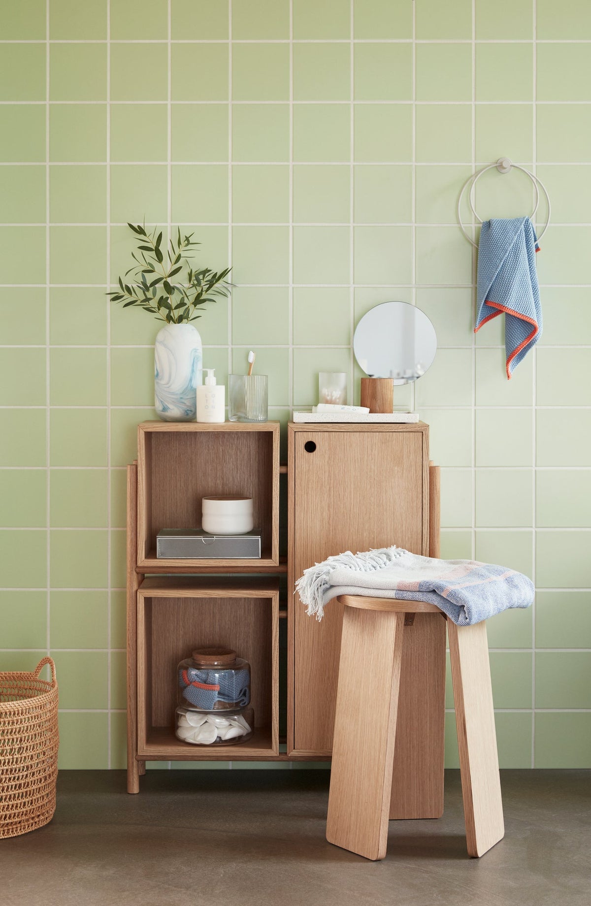 Cube Console Table Natural - Hübsch - Accessoire Loods