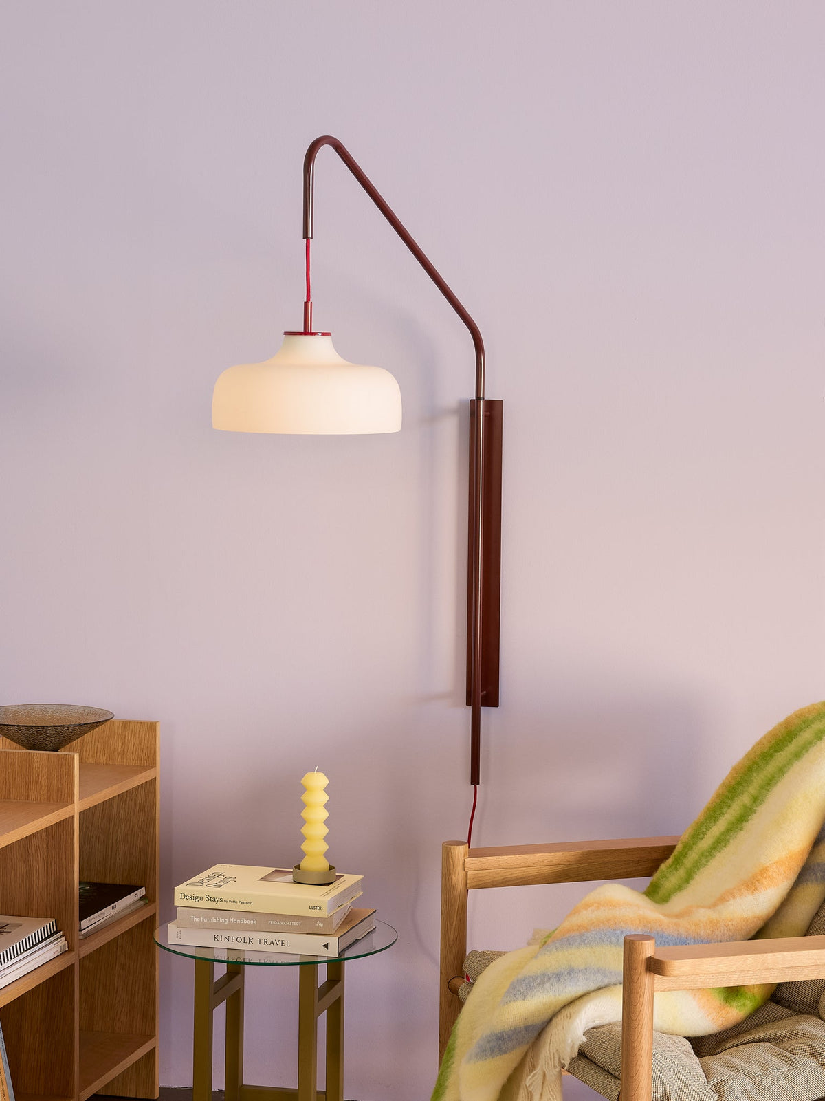 Current Wall Lamp Red - Hübsch - Accessoire Loods