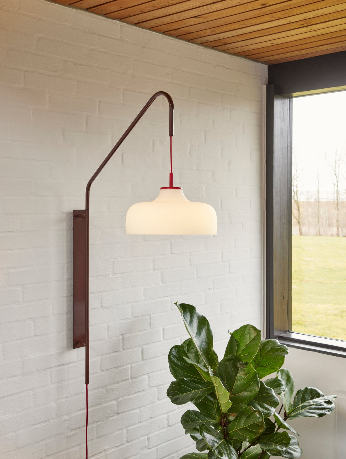 Current Wall Lamp Red - Hübsch - Accessoire Loods