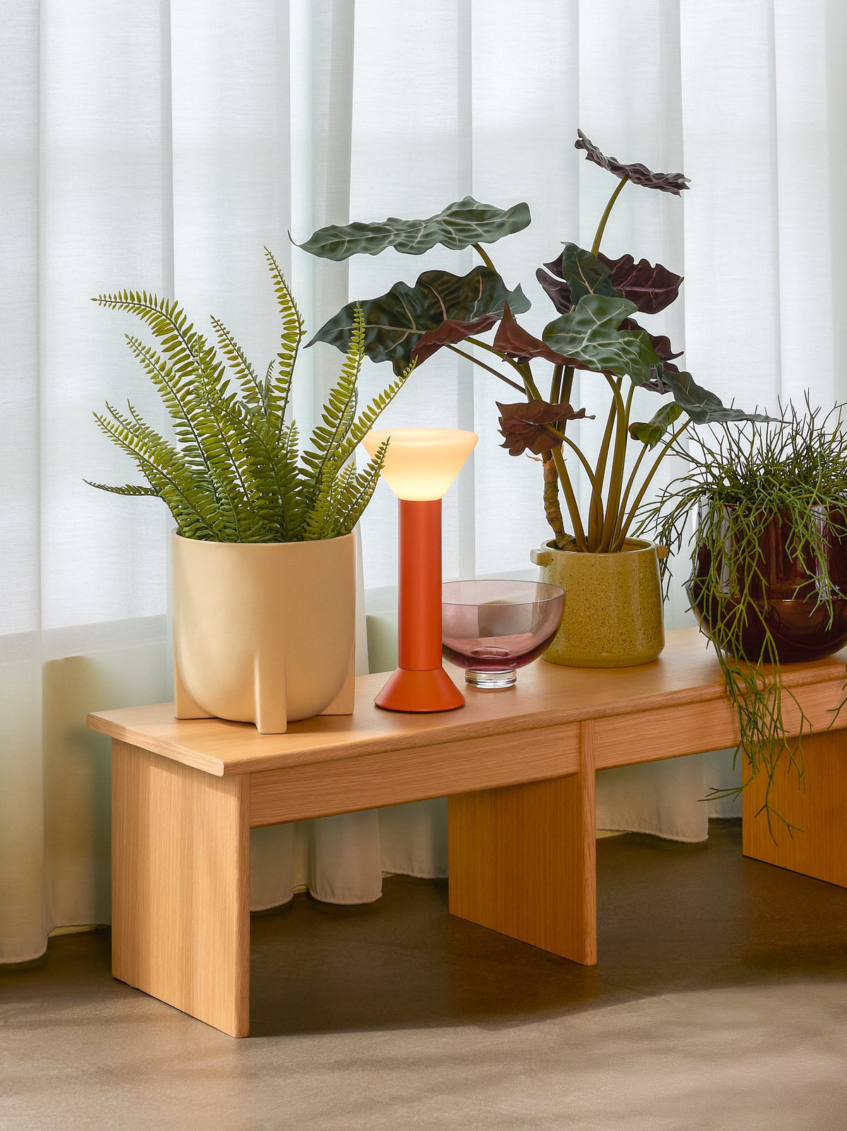 Flash Portable Lamp Metallic Orange - Hübsch - Accessoire Loods