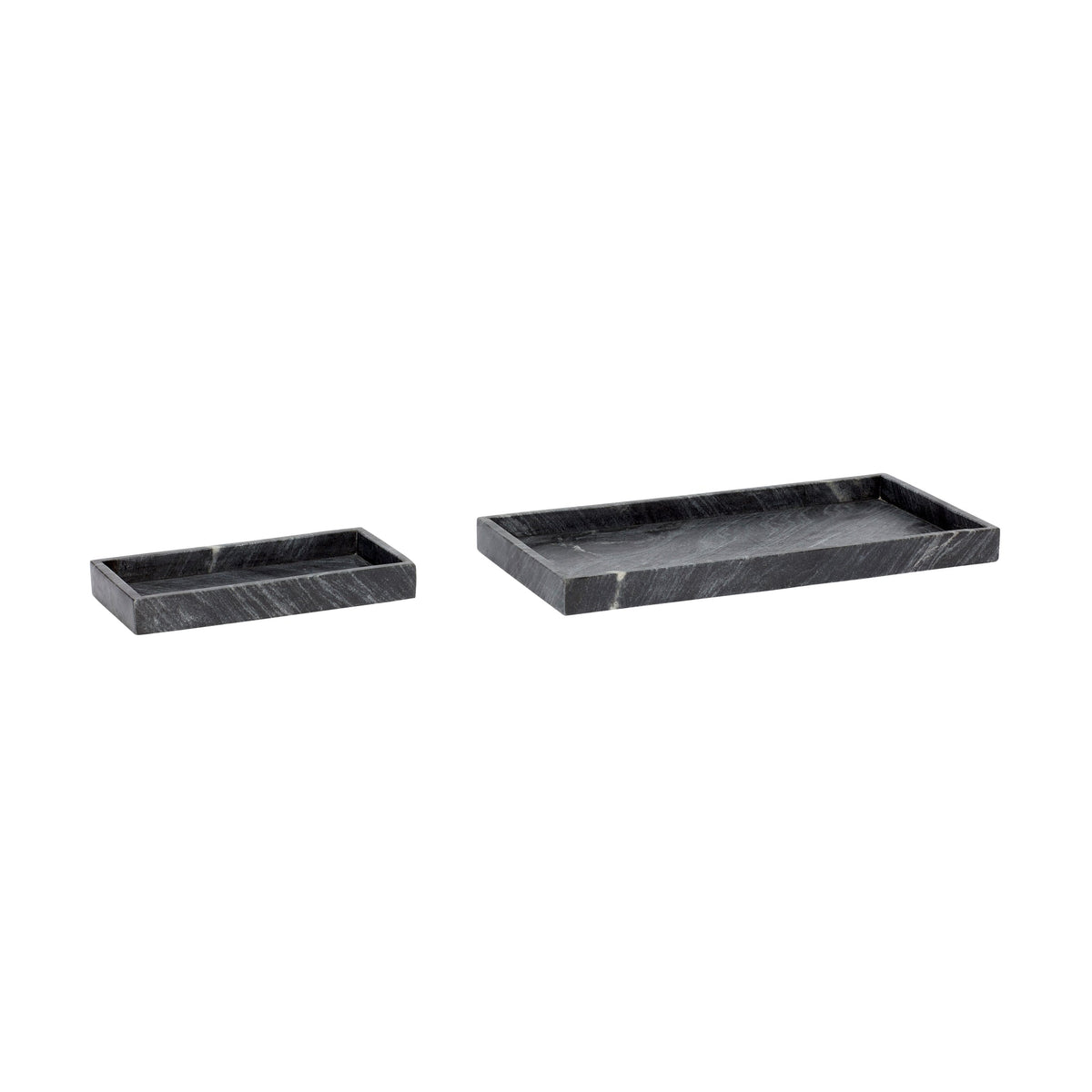 Grand Trays Black (set of 2) - Hübsch - Accessoire Loods