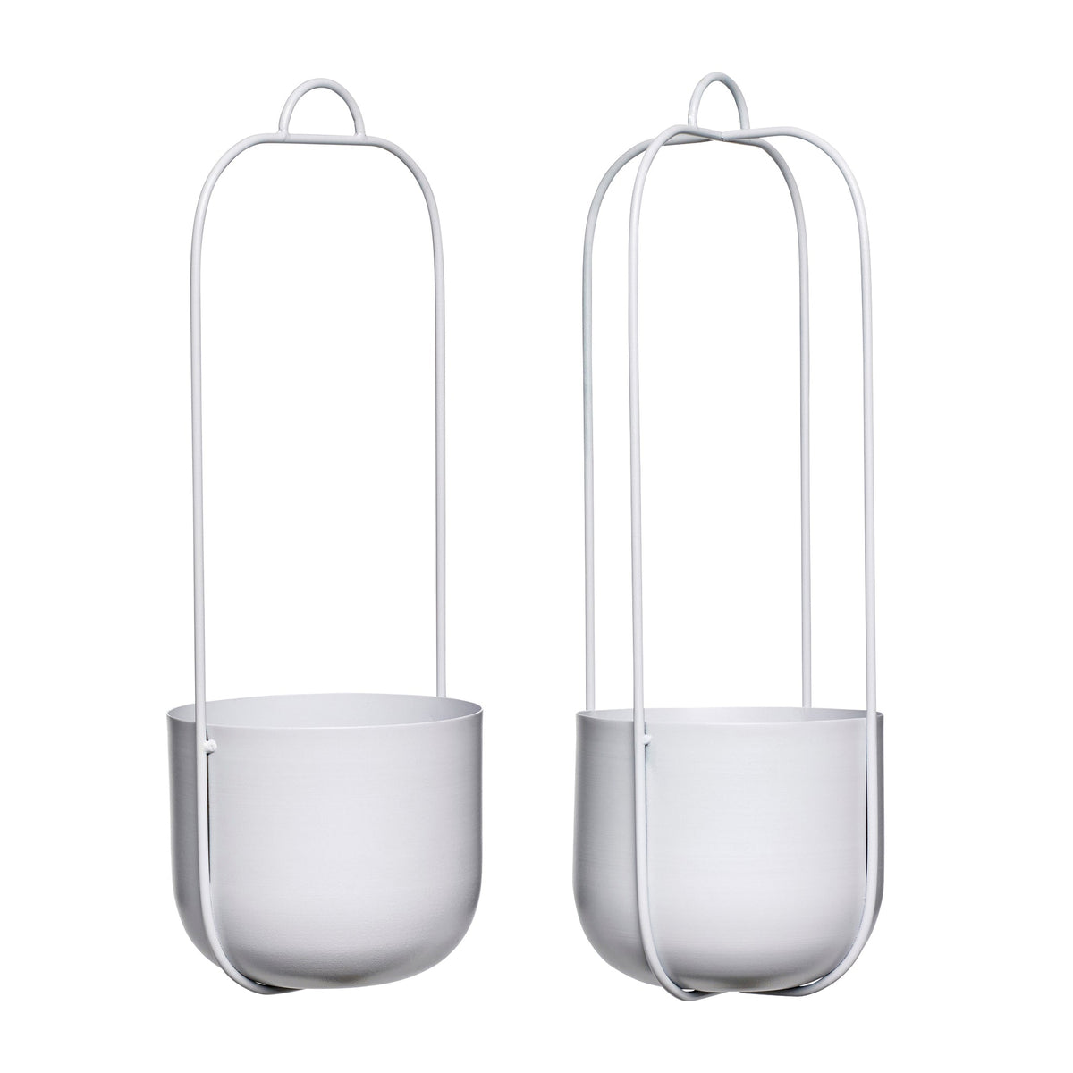 Lotus Hanging Pots Light grey (set of 2) - Hübsch - Accessoire Loods