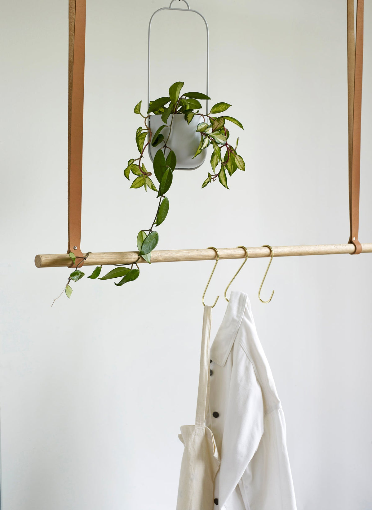 Lotus Hanging Pots Light grey (set of 2) - Hübsch - Accessoire Loods
