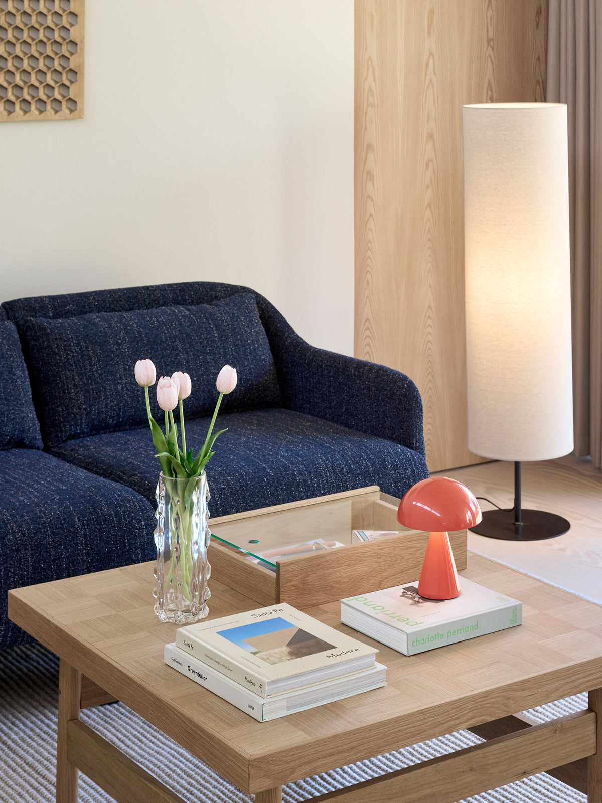 Mush Portable Lamp Bright Red - Hübsch - Accessoire Loods