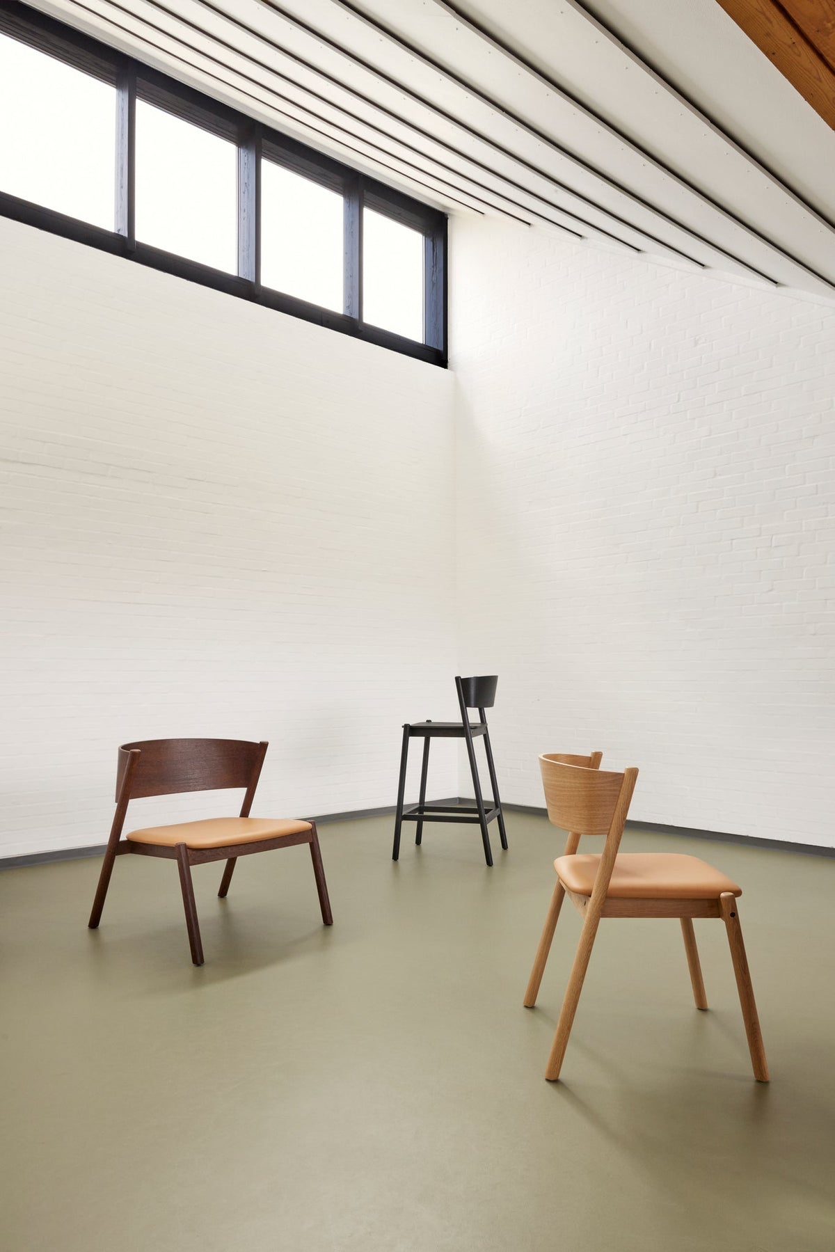 Oblique Dining Chair Seat Natural - Hübsch - Accessoire Loods