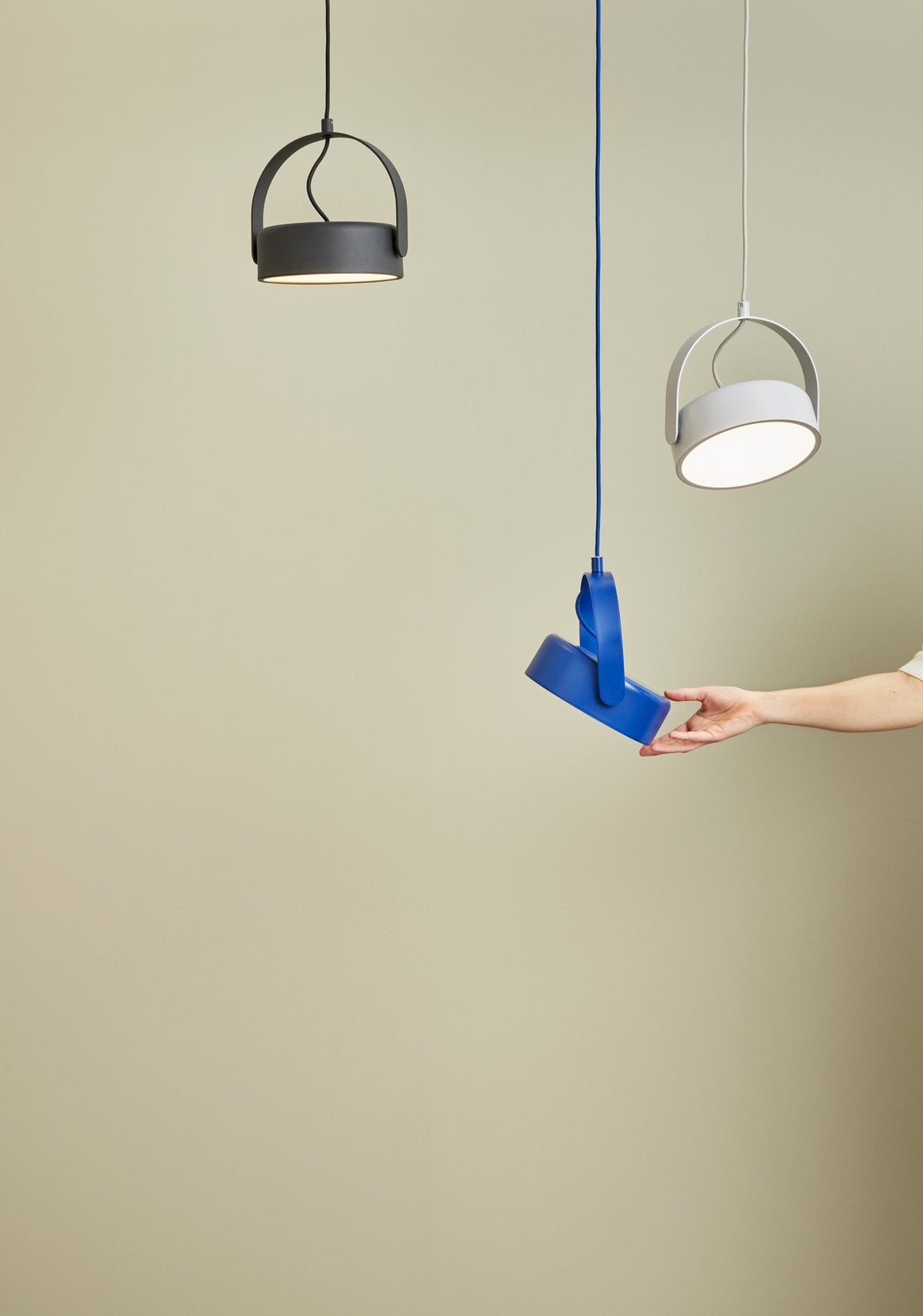 Stage Pendant Grey - Hübsch - Accessoire Loods