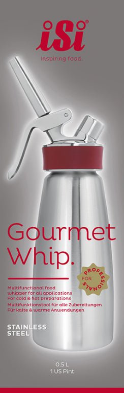 iSi Gourmet Whip Plus rvs - 0.5 Ltr - iSi - Accessoire Loods