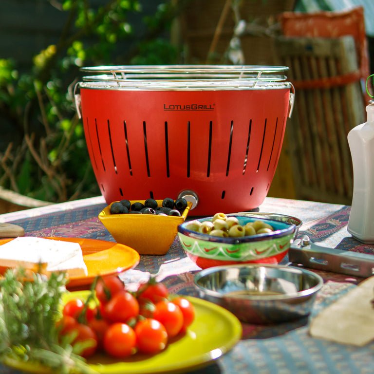 LotusGrill Classic Tafelbarbecue - Ø350mm - Rood - LotusGrill - Accessoire Loods