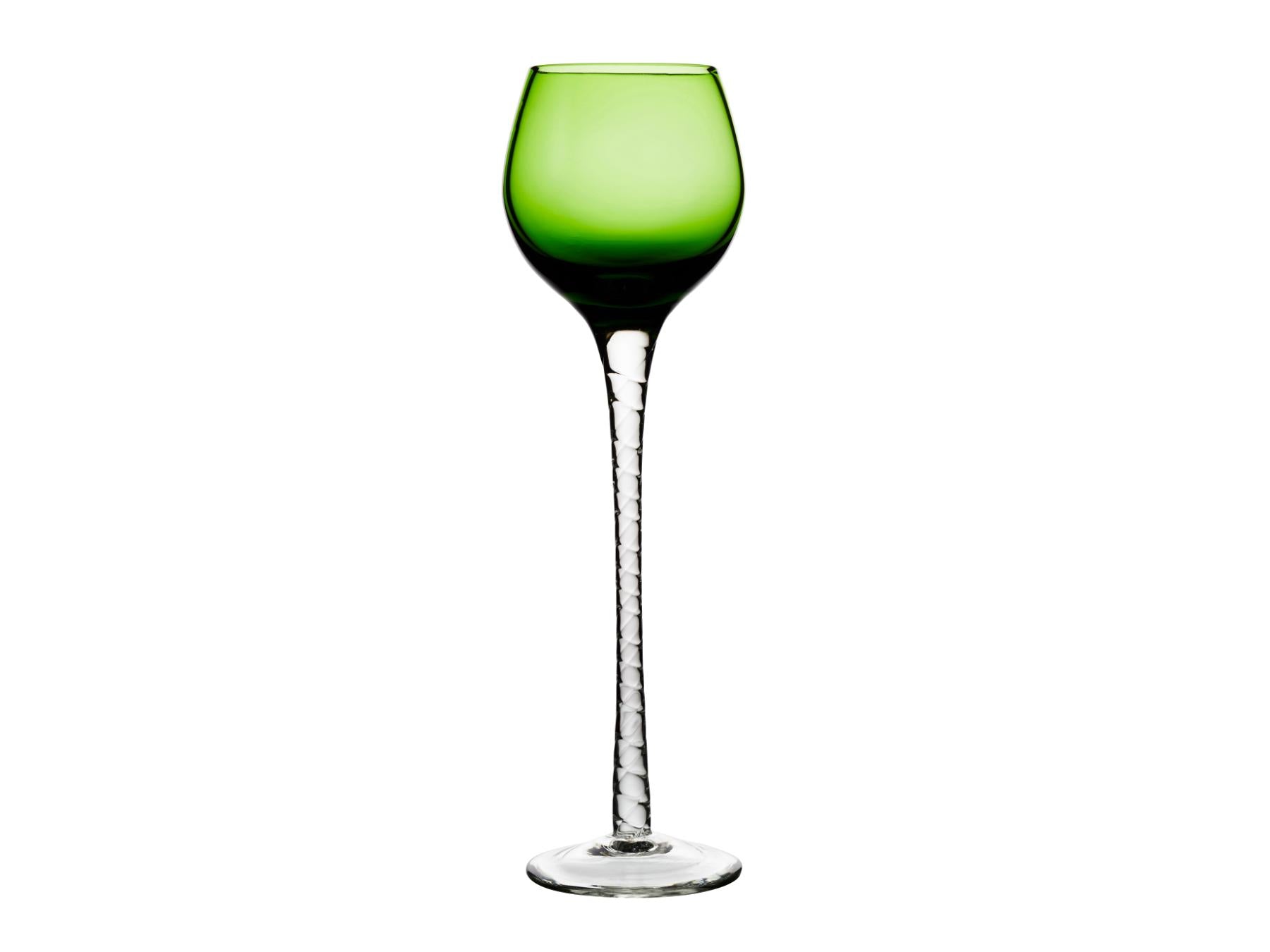 Lyngby Aquavit / borrel / schnaps glas London 18 cm hoog - 5 cl - set van 6 stuks - colour mix - Lyngby Glas - Accessoire Loods