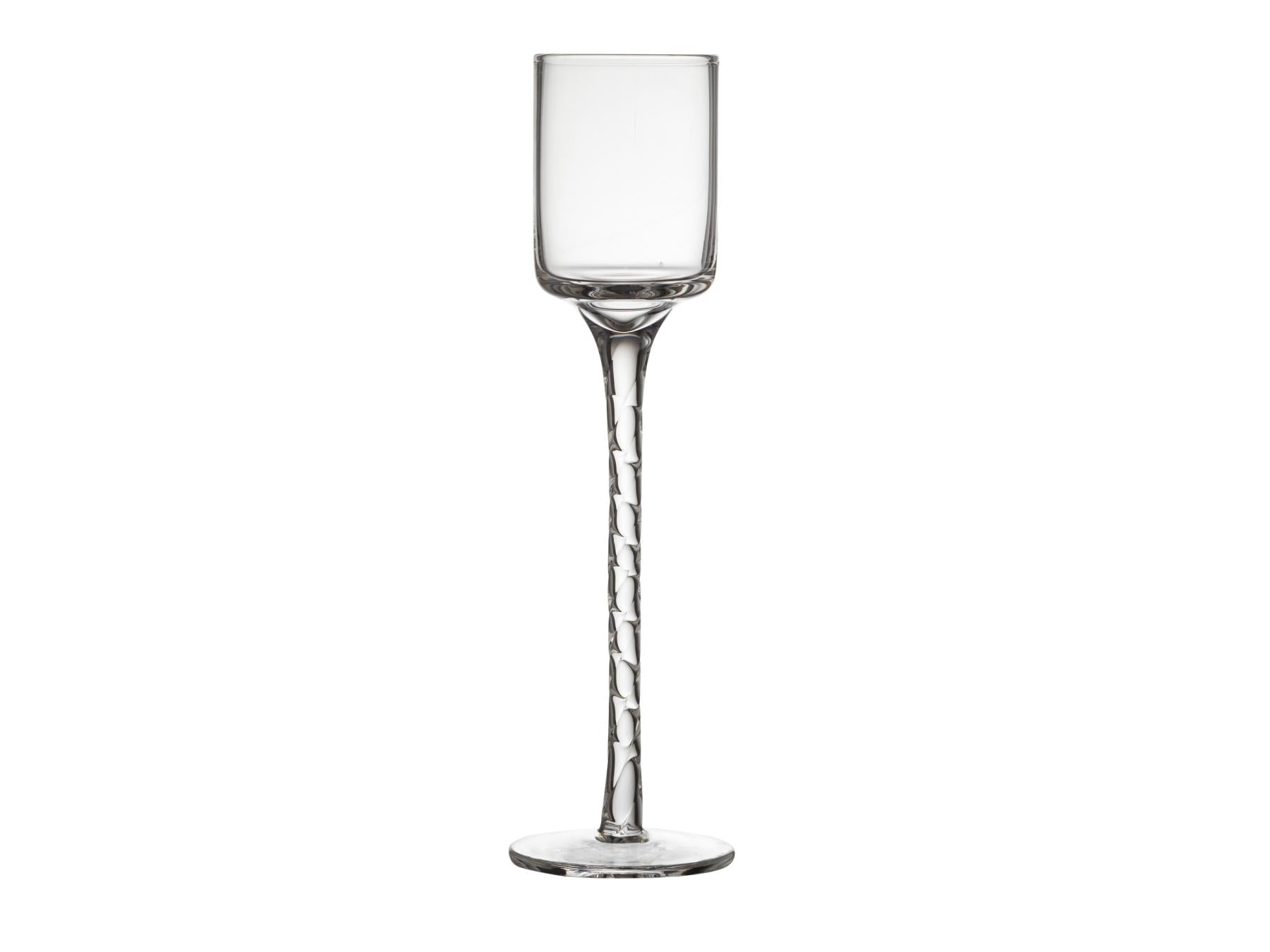 Lyngby Aquavit / borrel / schnaps glaasjes Rome 18 cm hoog - 5 cl - set van 6 stuks - helder glas - Accessoire Loods