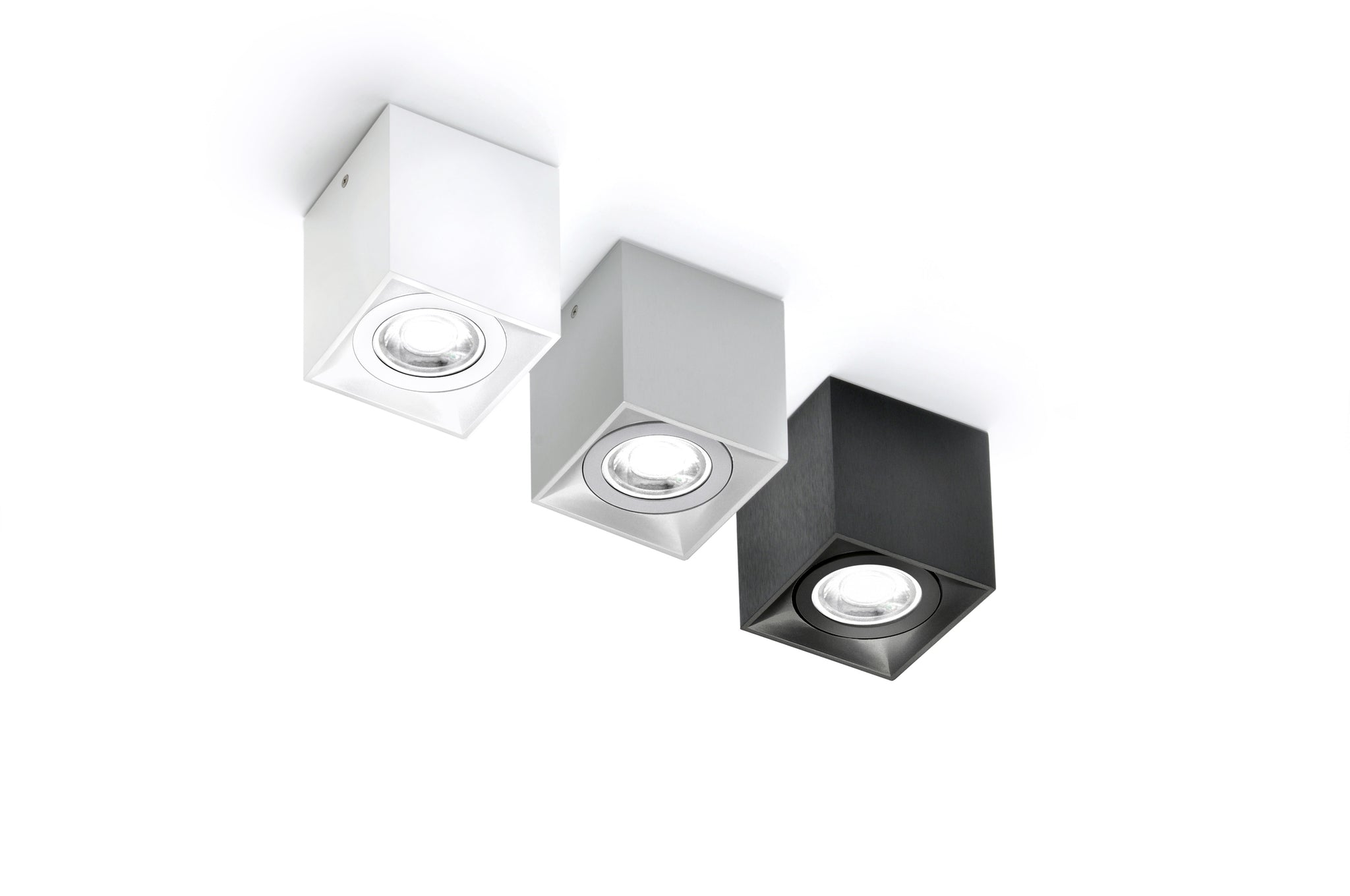 Dau 80 ceiling lamp GU10 Brushed black aluminum - Milan - Accessoire Loods