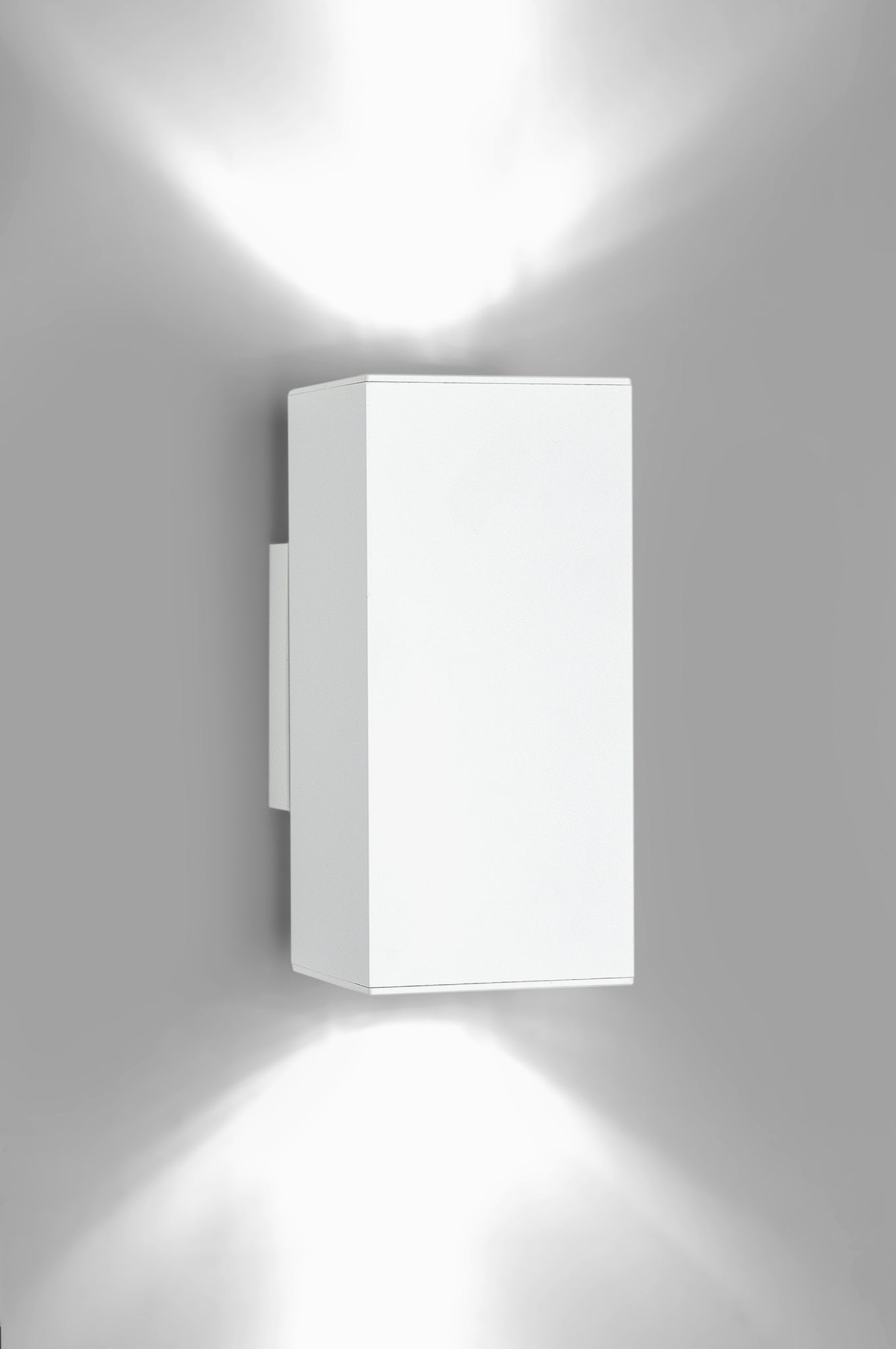 Dau 80 Wall lamp 2 x GU10 textured white - Milan - Accessoire Loods