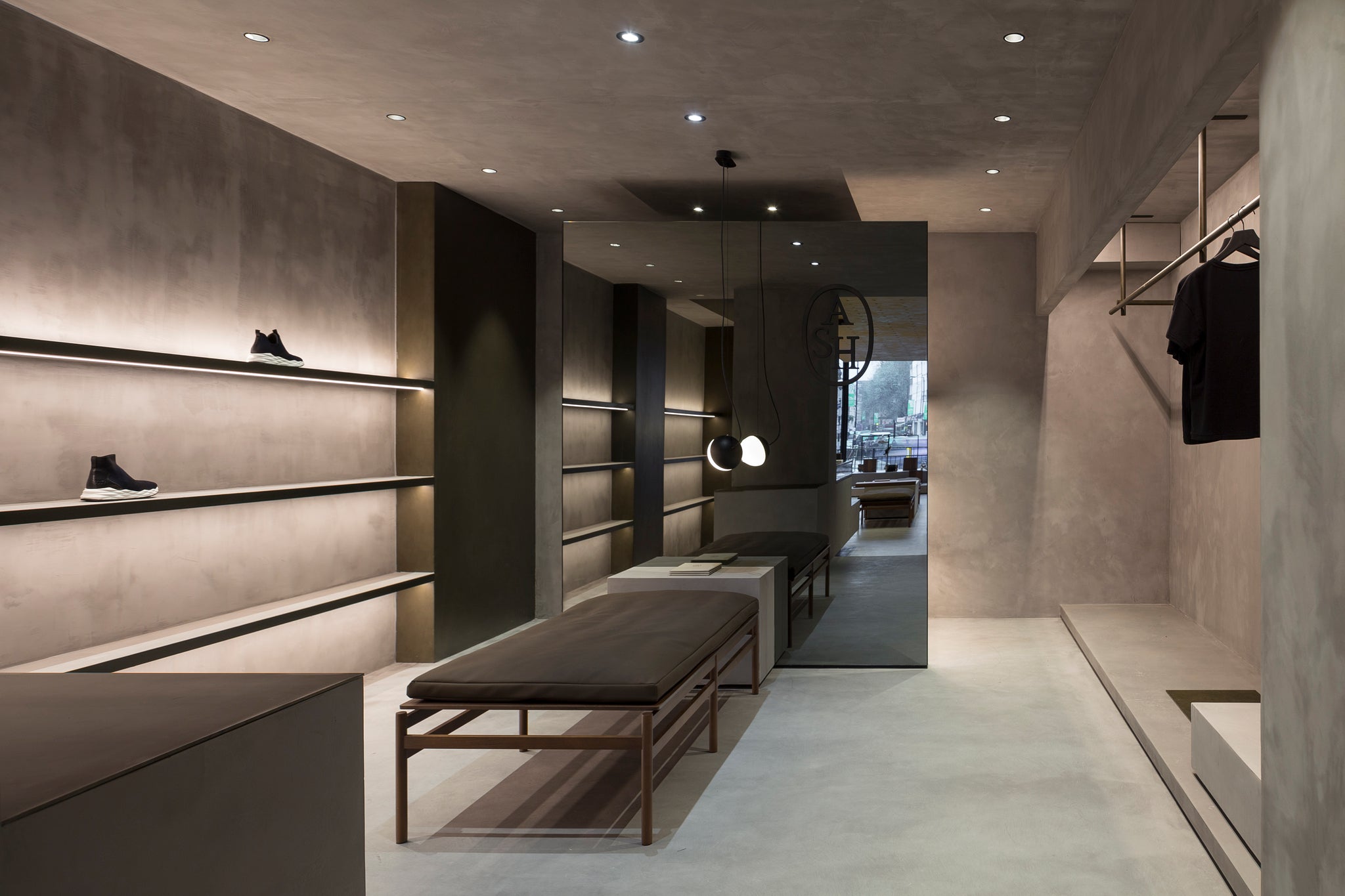 Half Pendant @ 16 cm E27 textured black - Milan - Accessoire Loods