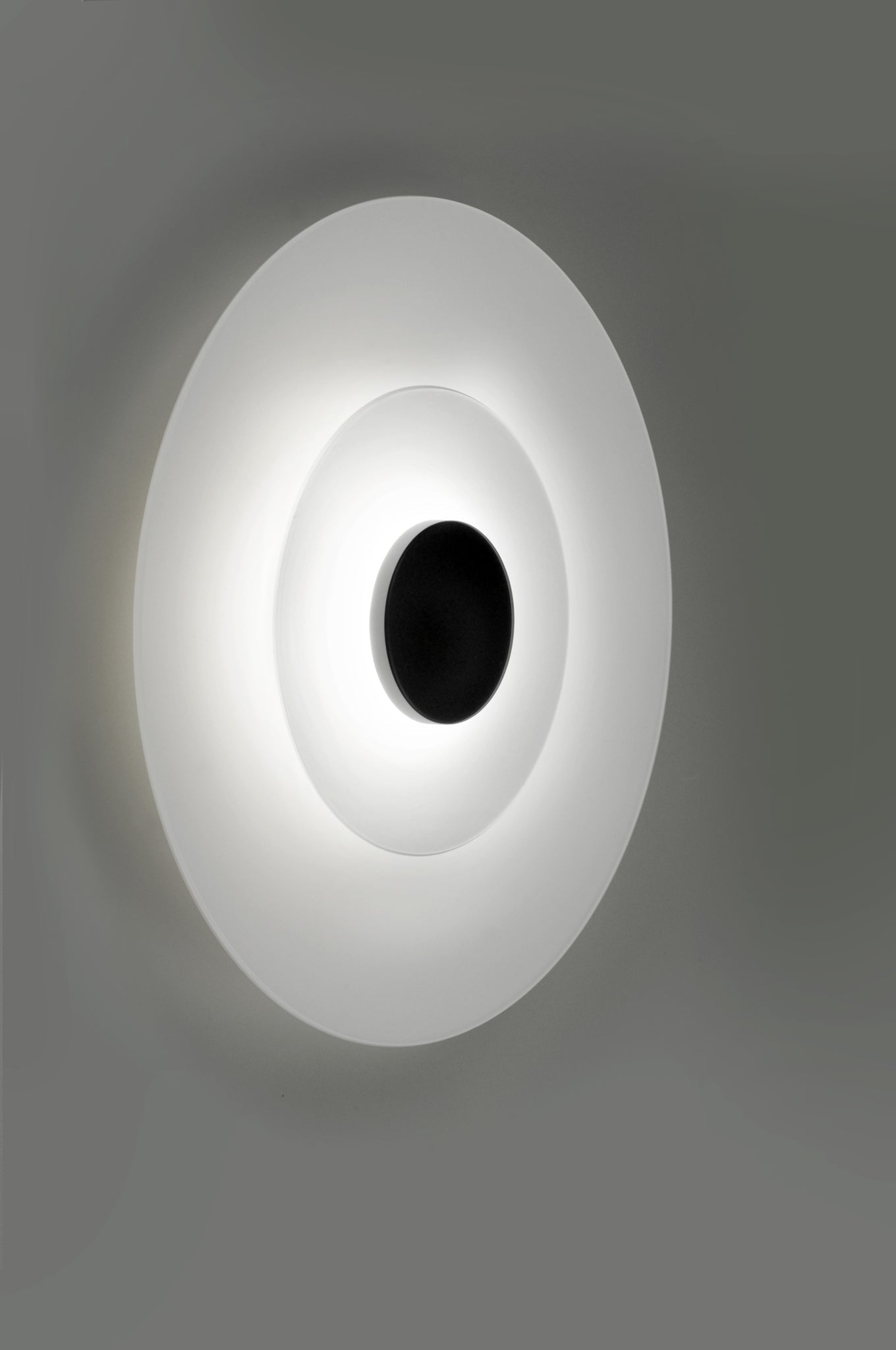 Halos Wall Lamp @ 36 cm Led DOB textured black - Milan - Accessoire Loods