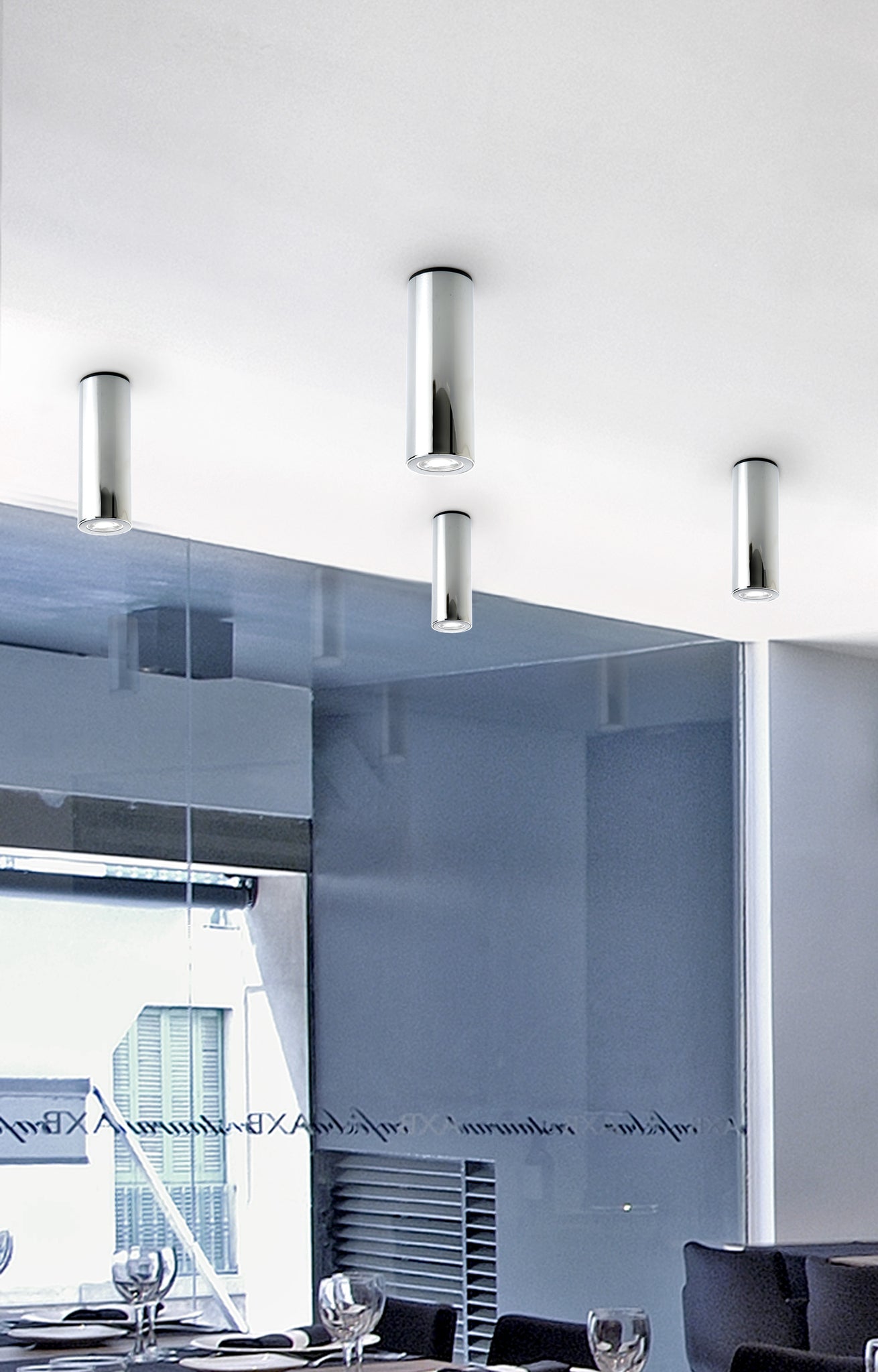 Kronn Ceiling lamp H.20 GU10 shiny chrome plating - Milan - Accessoire Loods