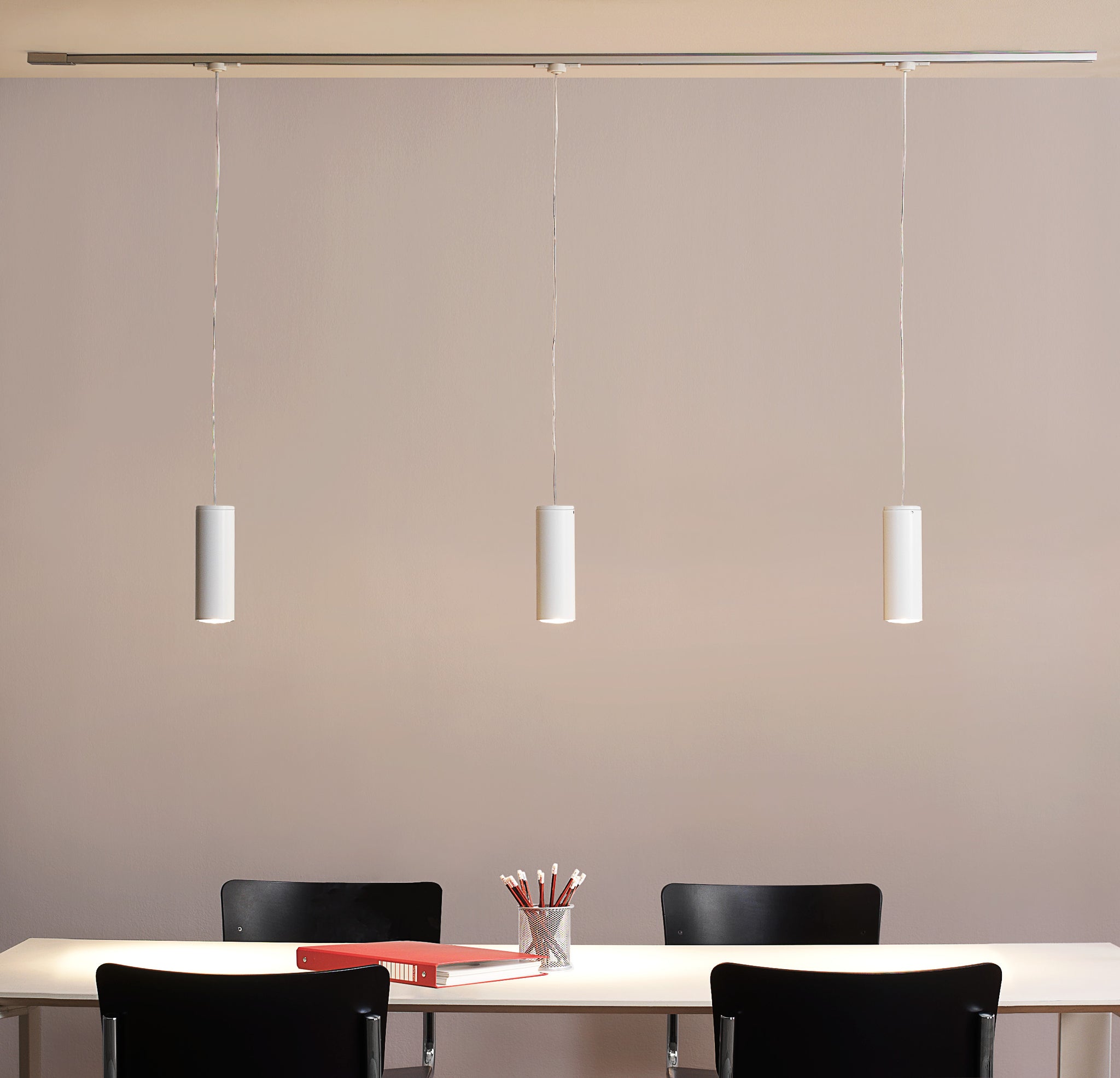 Kronn Pendant track 1P GU10 textured white - Milan - Accessoire Loods