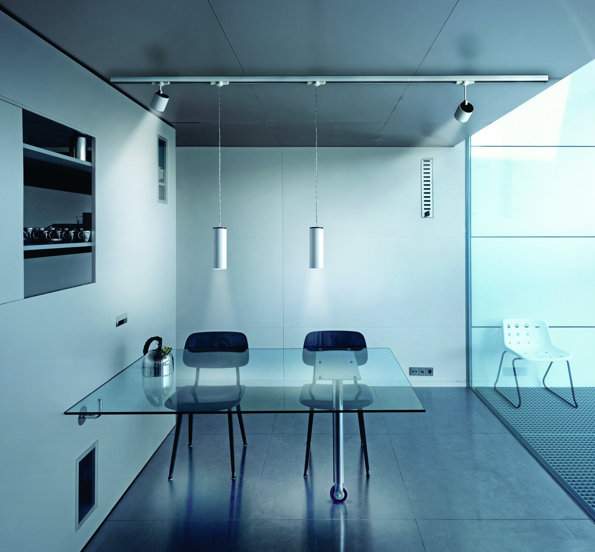 Kronn Pendant track 3P GU10 shiny chrome plating - Milan - Accessoire Loods