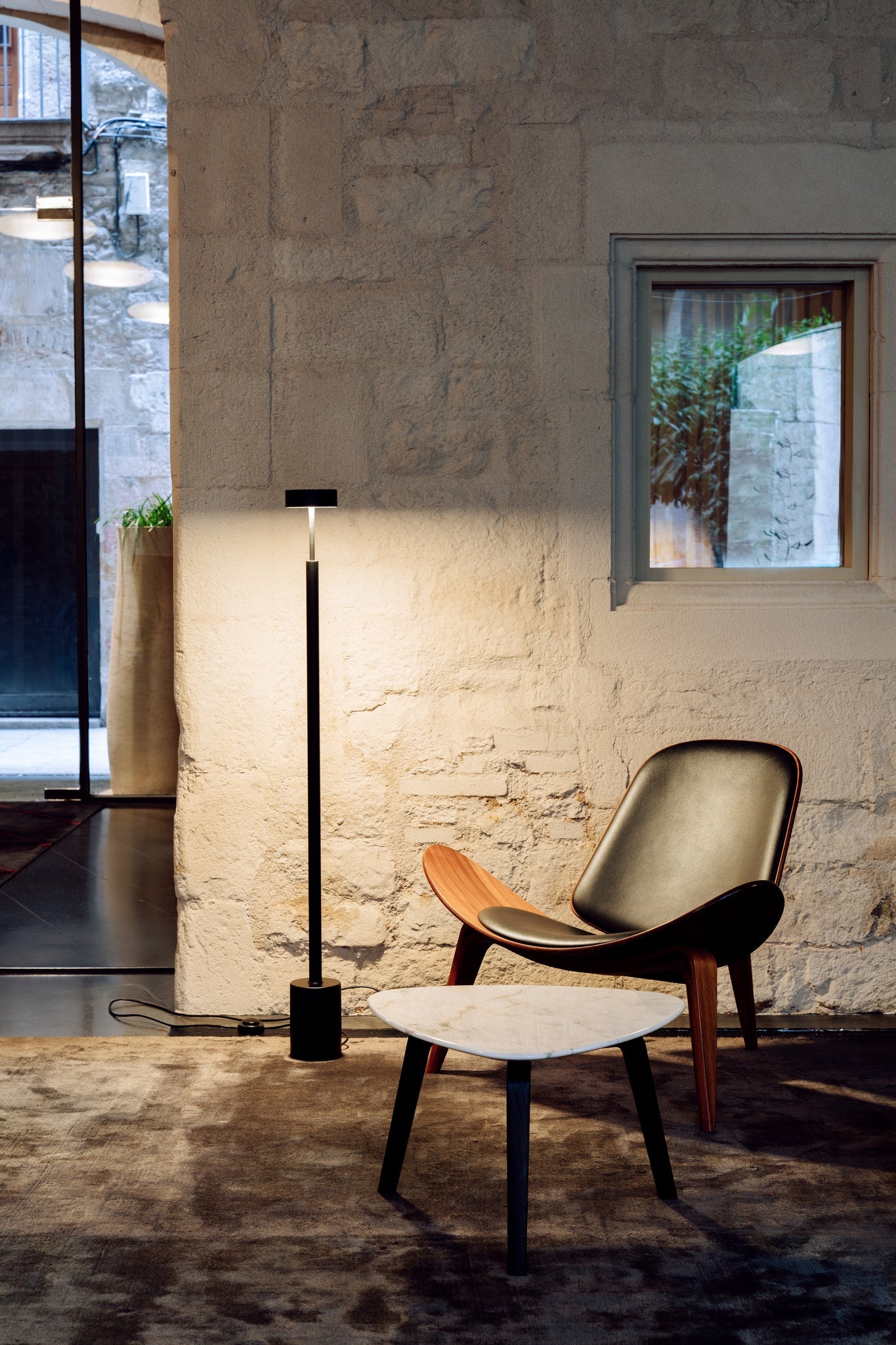 Peak Floor lamp H.130 cm Led PCB Textured black - Milan - Accessoire Loods