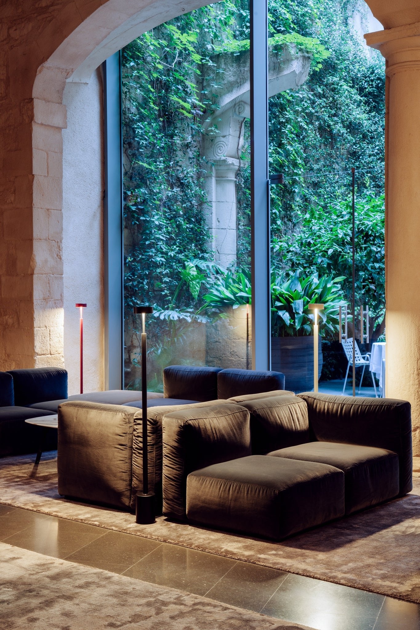 Peak Floor lamp h.130 cm Led PCB Textured burgundy - Milan - Accessoire Loods