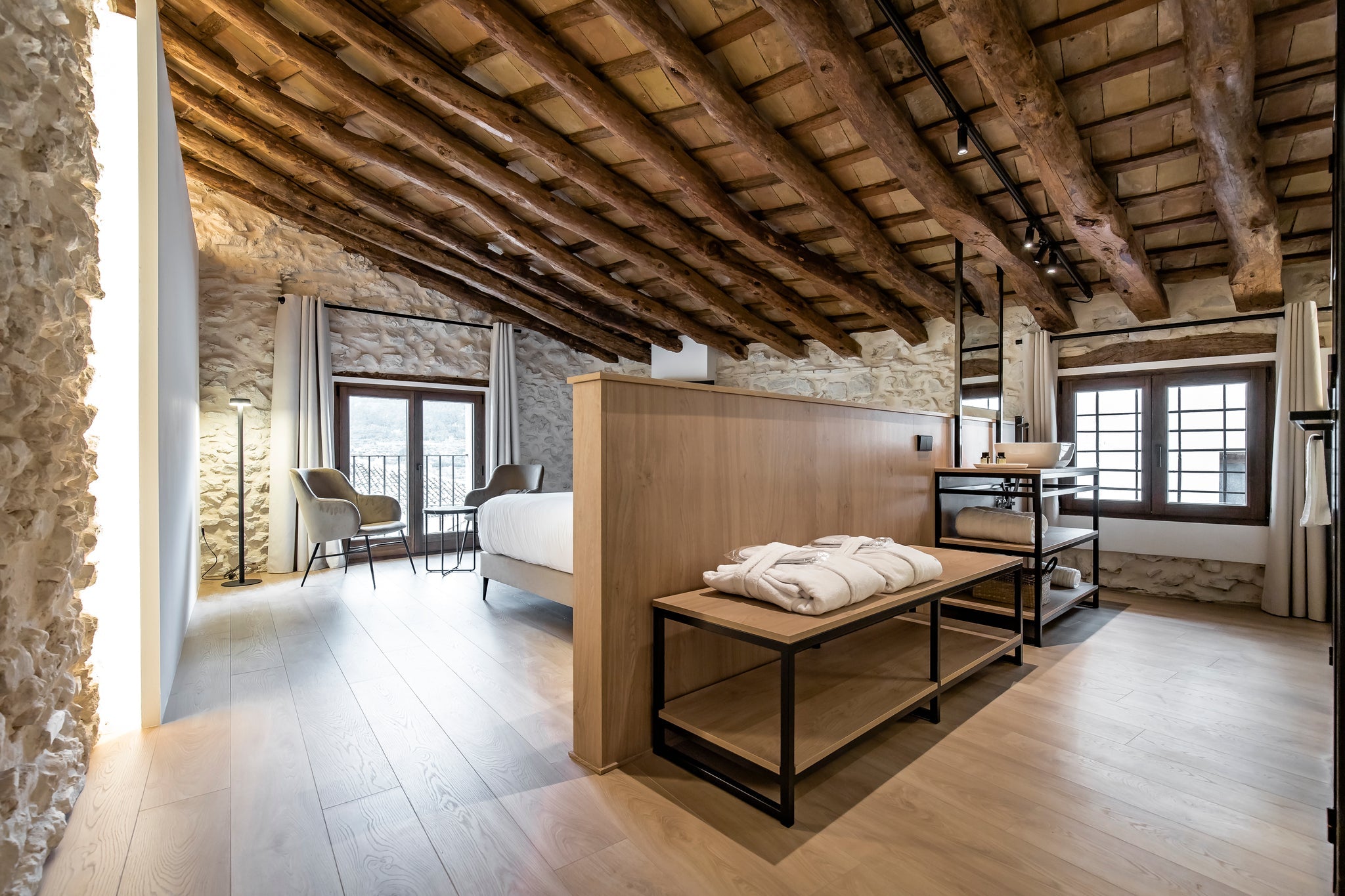 Peak Lane Floor lamp H.170 cm Led PCB Textured black - Milan - Accessoire Loods