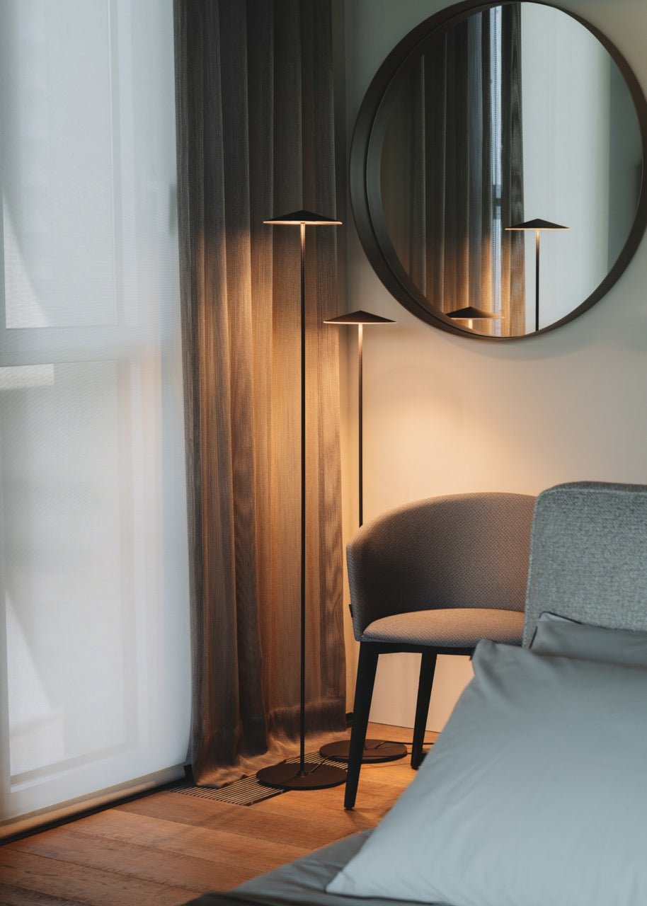 Pla Floor lamp 160 anthracite grey - Milan - Accessoire Loods