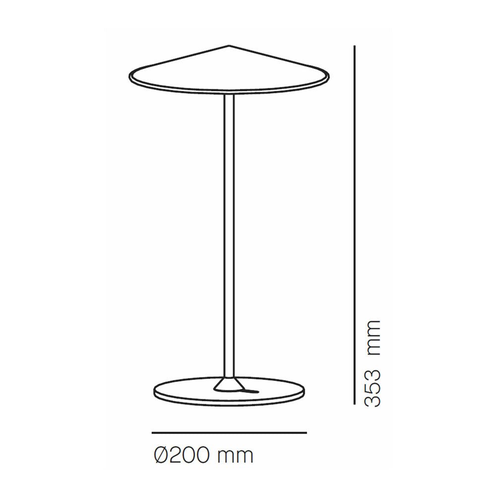 Pla Table Lamp Led metallic gold - Milan - Accessoire Loods