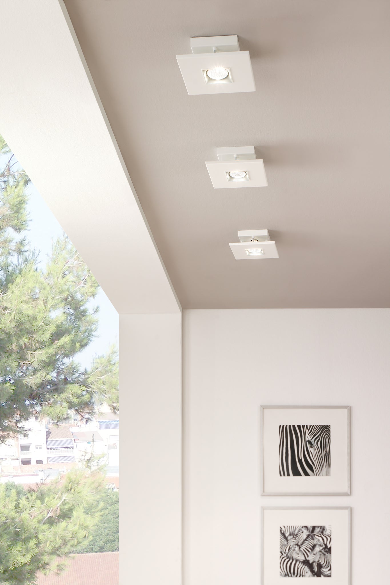 Polifemo ceiling lamp GU10 1 light textured white - Milan - Accessoire Loods