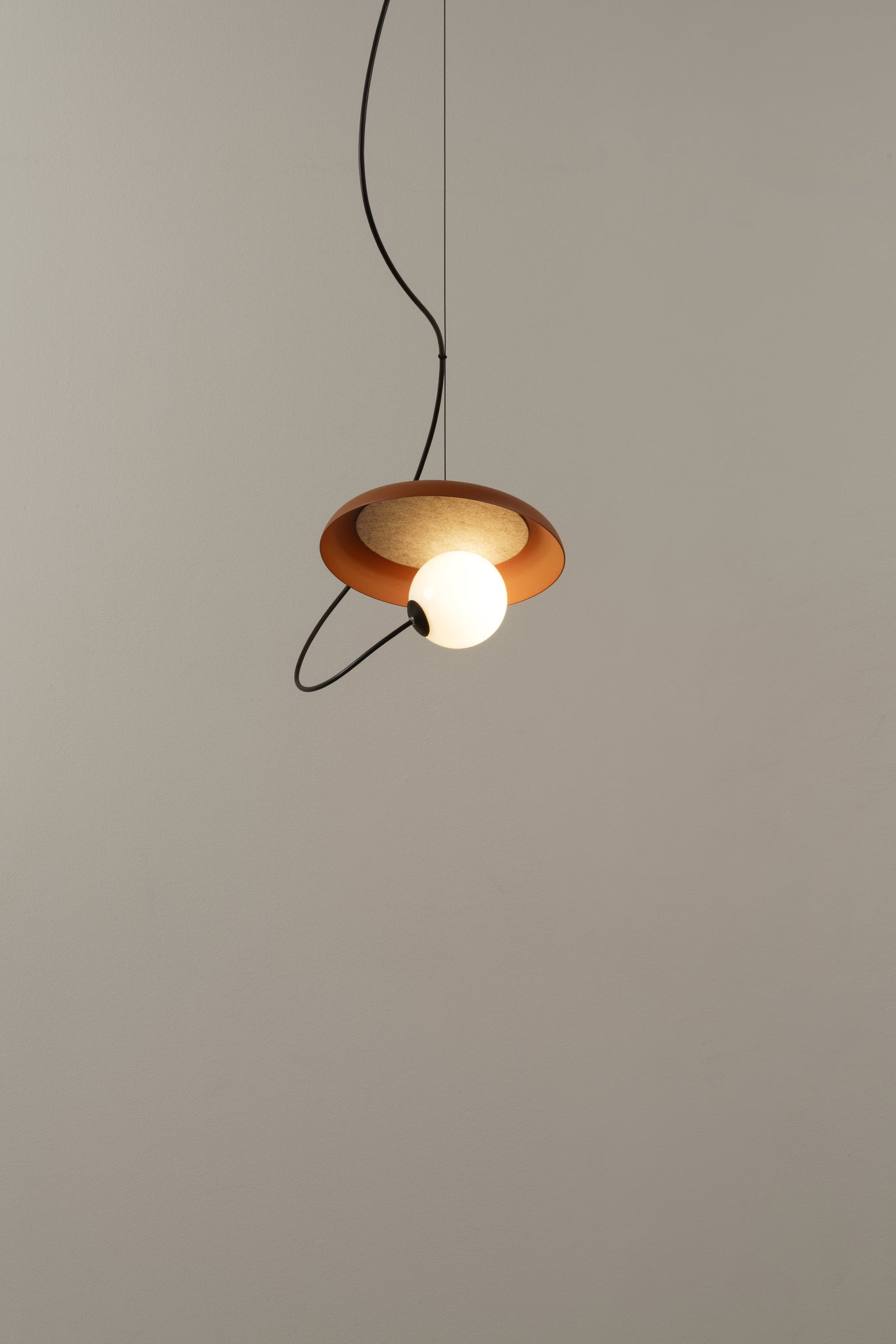 Wire Pendant @ 24 cm.G9 textured anthracite gray - Milan - Accessoire Loods