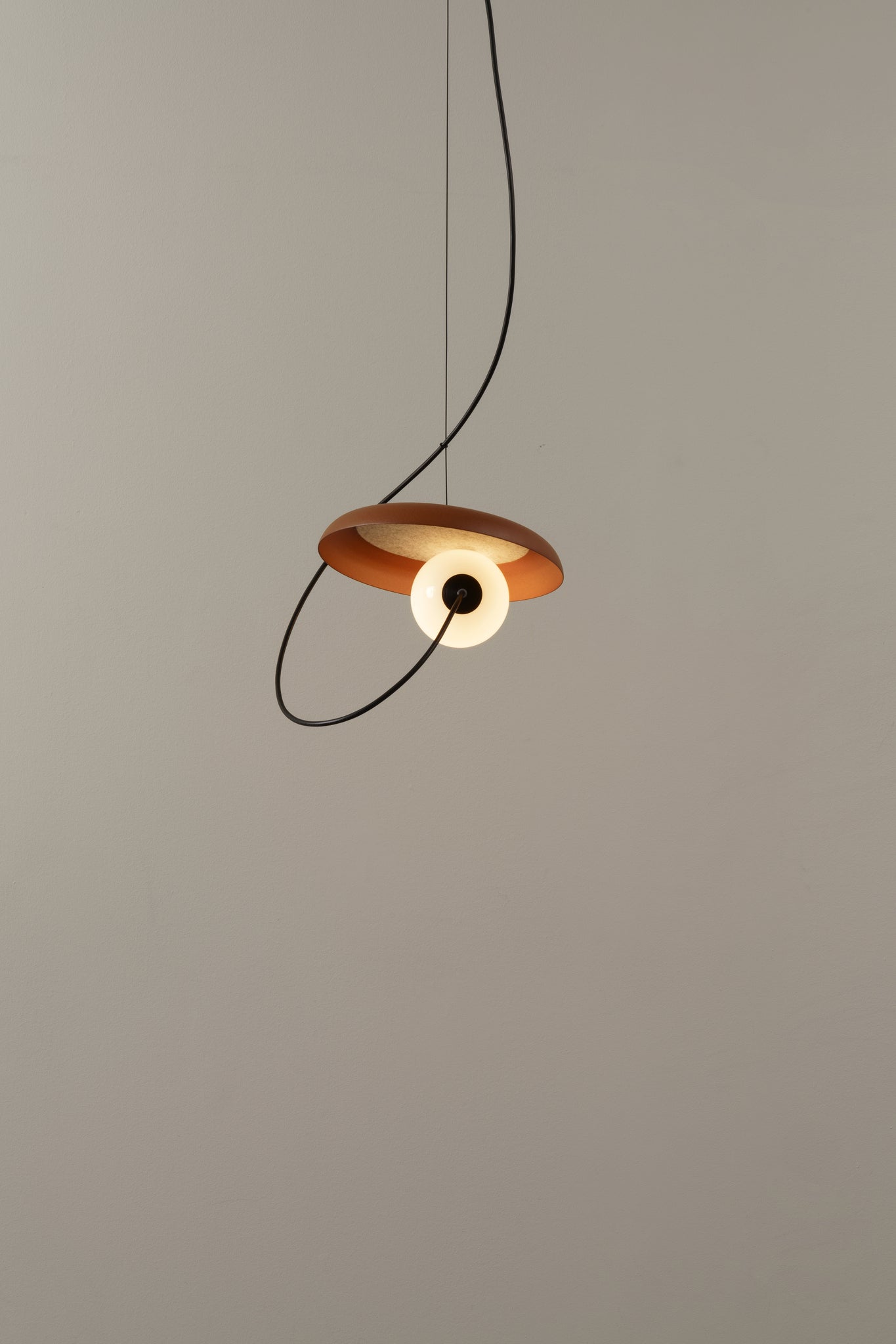 Wire Pendant @ 24 cm.G9 textured anthracite gray - Milan - Accessoire Loods