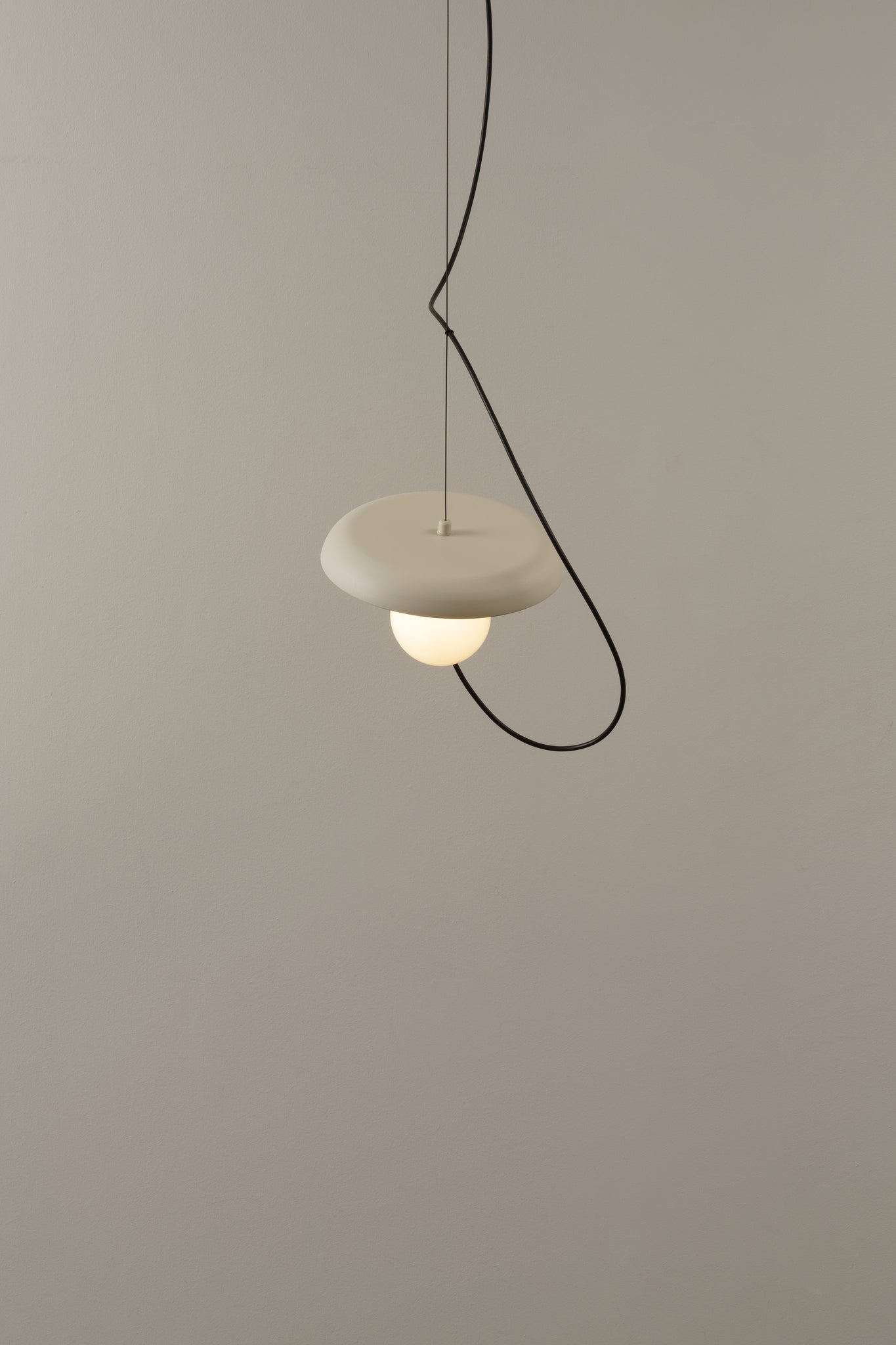Wire Pendant @ 24cm.G9 textured mink - Milan - Accessoire Loods