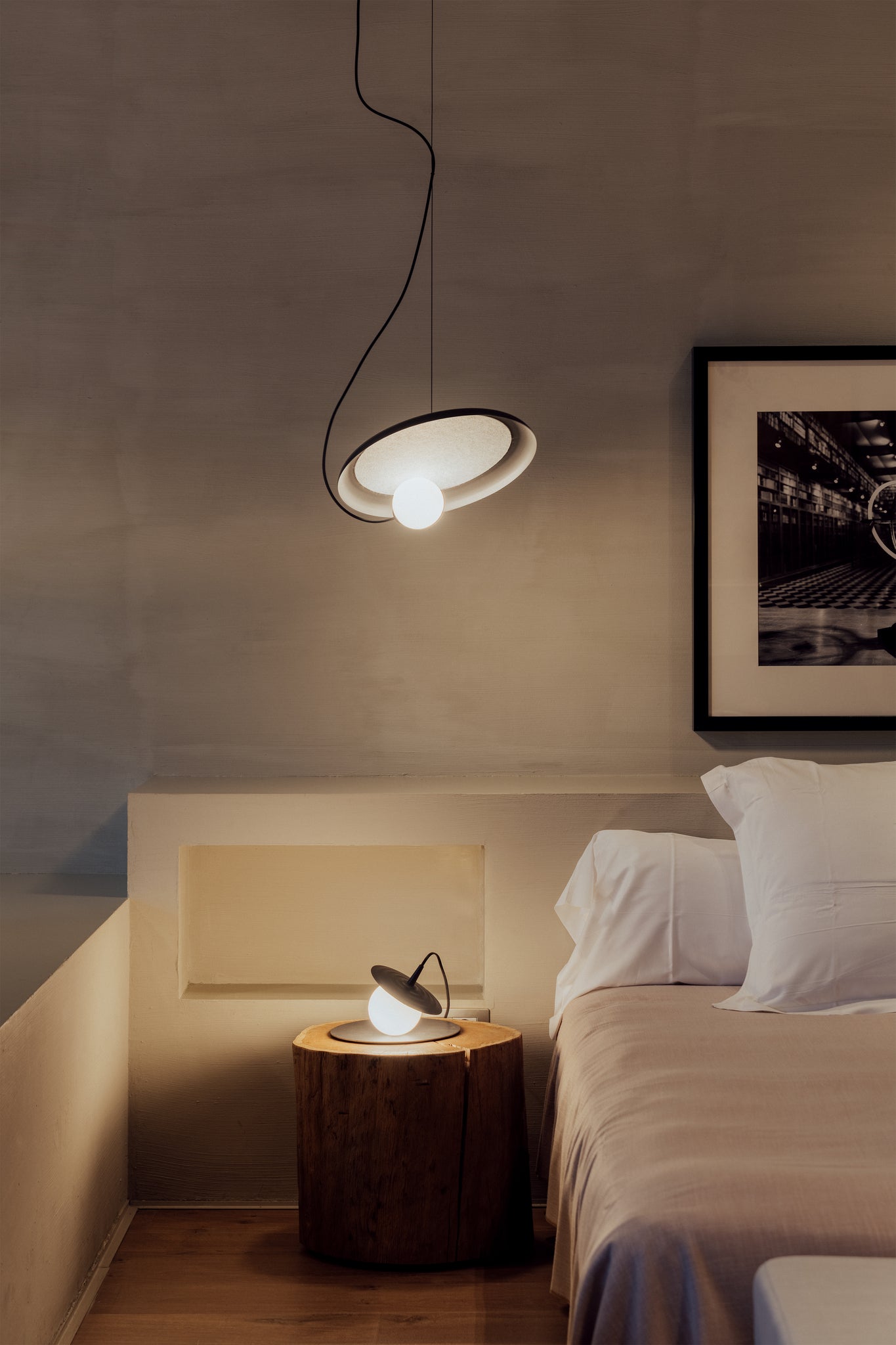 Wire Pendant @38 cm.G9 textured anthracite gray - Milan - Accessoire Loods