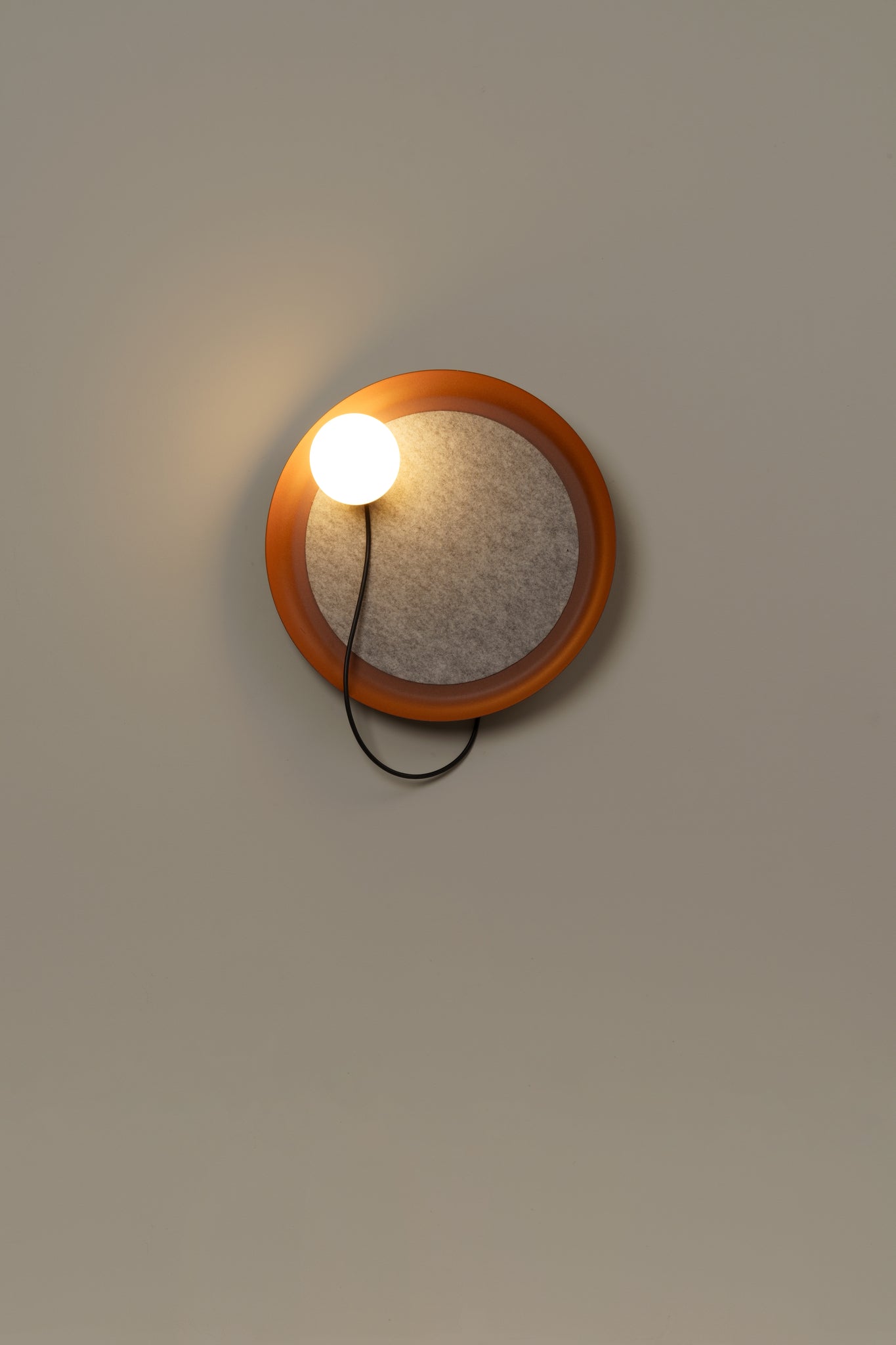 Wire Wall Lamp @ 38 cm G9 textured copper - Milan - Accessoire Loods