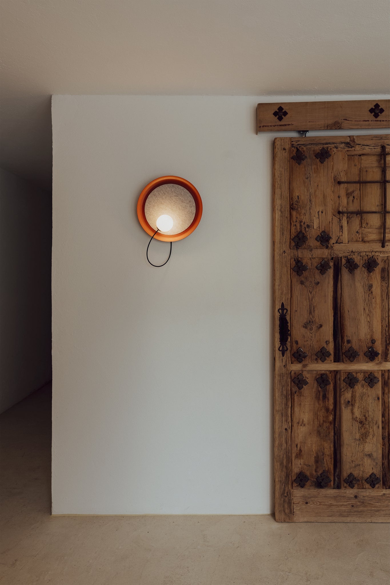 Wire Wall Lamp @ 38 cm G9 textured copper - Milan - Accessoire Loods