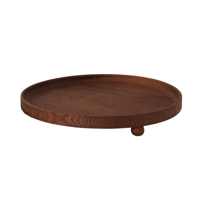 Inka Wood Tray Round - Large - OYOY LIVING - Accessoire Loods