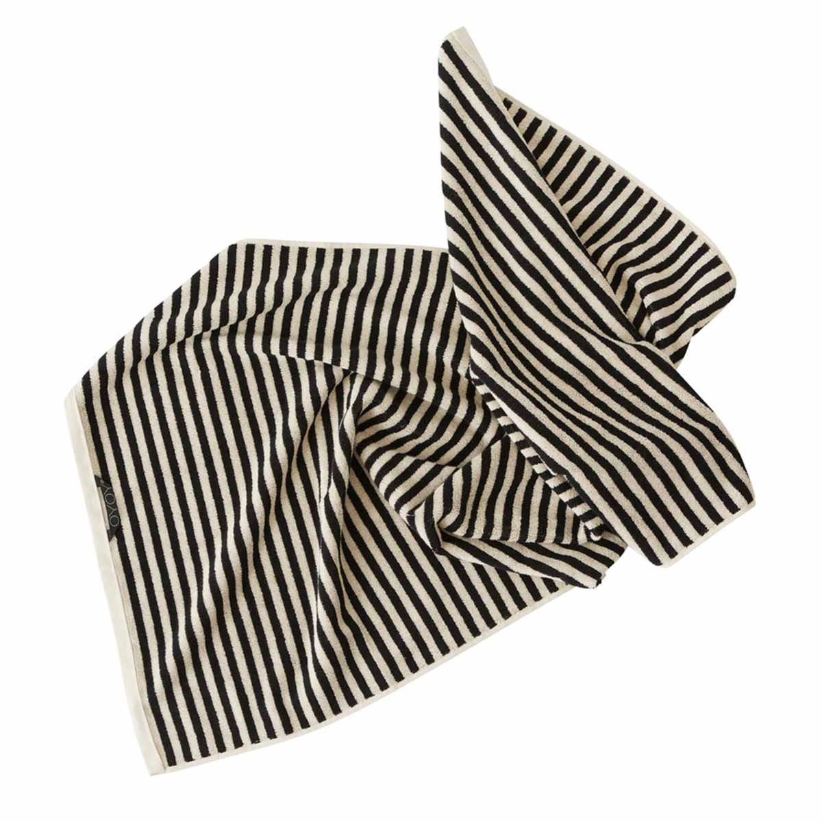 OYOY Living Raita Towel Clay / Black - OYOY Living - Accessoire Loods