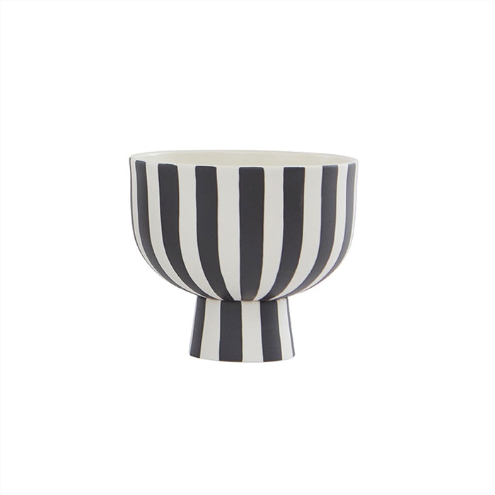 OYOY Living Toppu Bowl Zwart / Wit - OYOY Living - Accessoire Loods