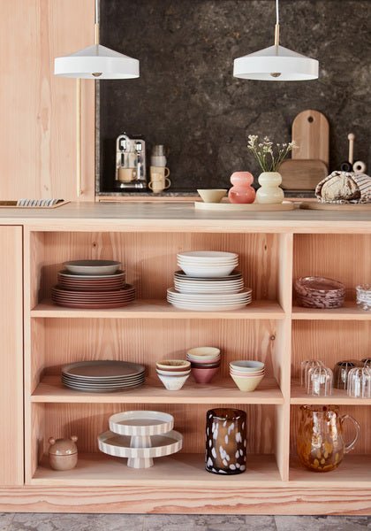 OYOY Living Toppu Tray Clay / Wit - OYOY Living - Accessoire Loods