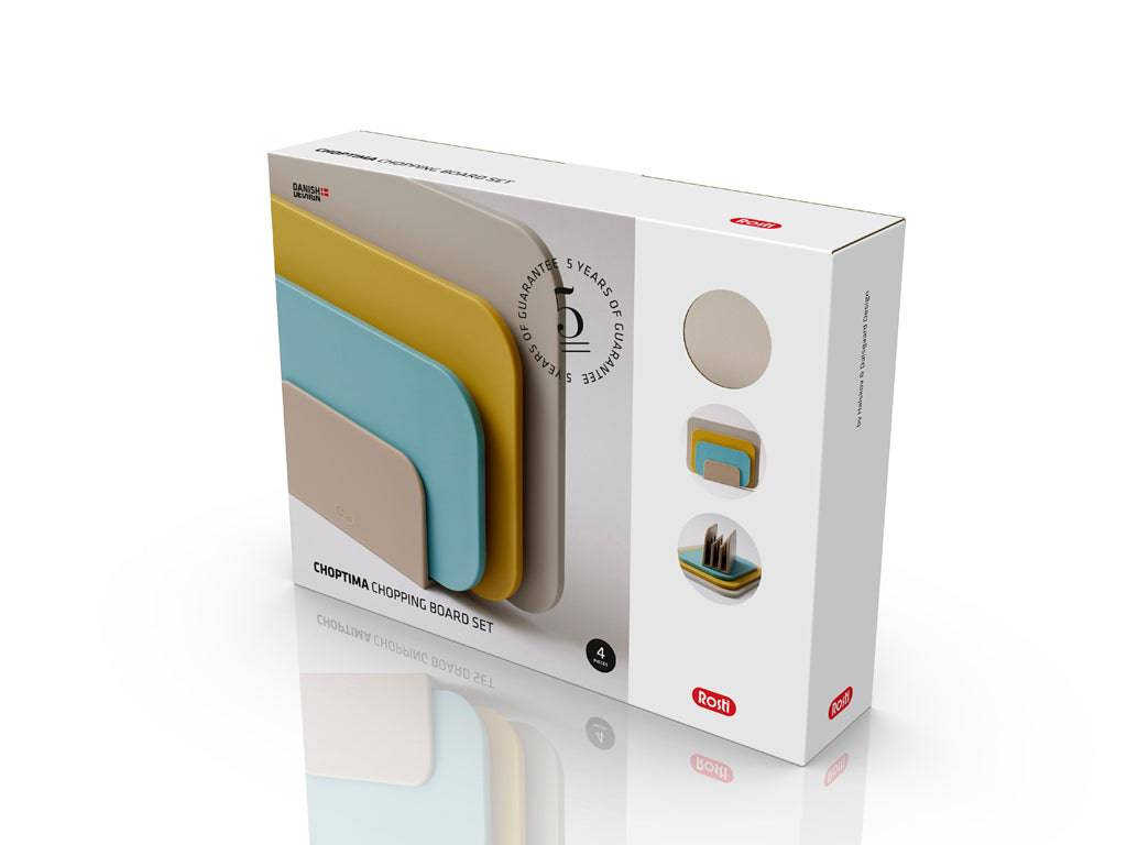 Rosti Snijplank Choptima set van 3 maten + houder - colour mix Beach - Rosti - Accessoire Loods