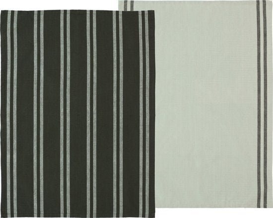 Södahl - 2 stuks Theedoeken Line serie, 50×70 cm - 100% katoen - Södahl - Accessoire Loods