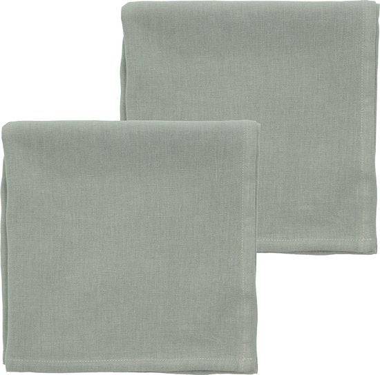 Södahl Pure Linen Stoffen servetten 45 x 45 cm 2 pcs Sage - Södahl - Accessoire Loods